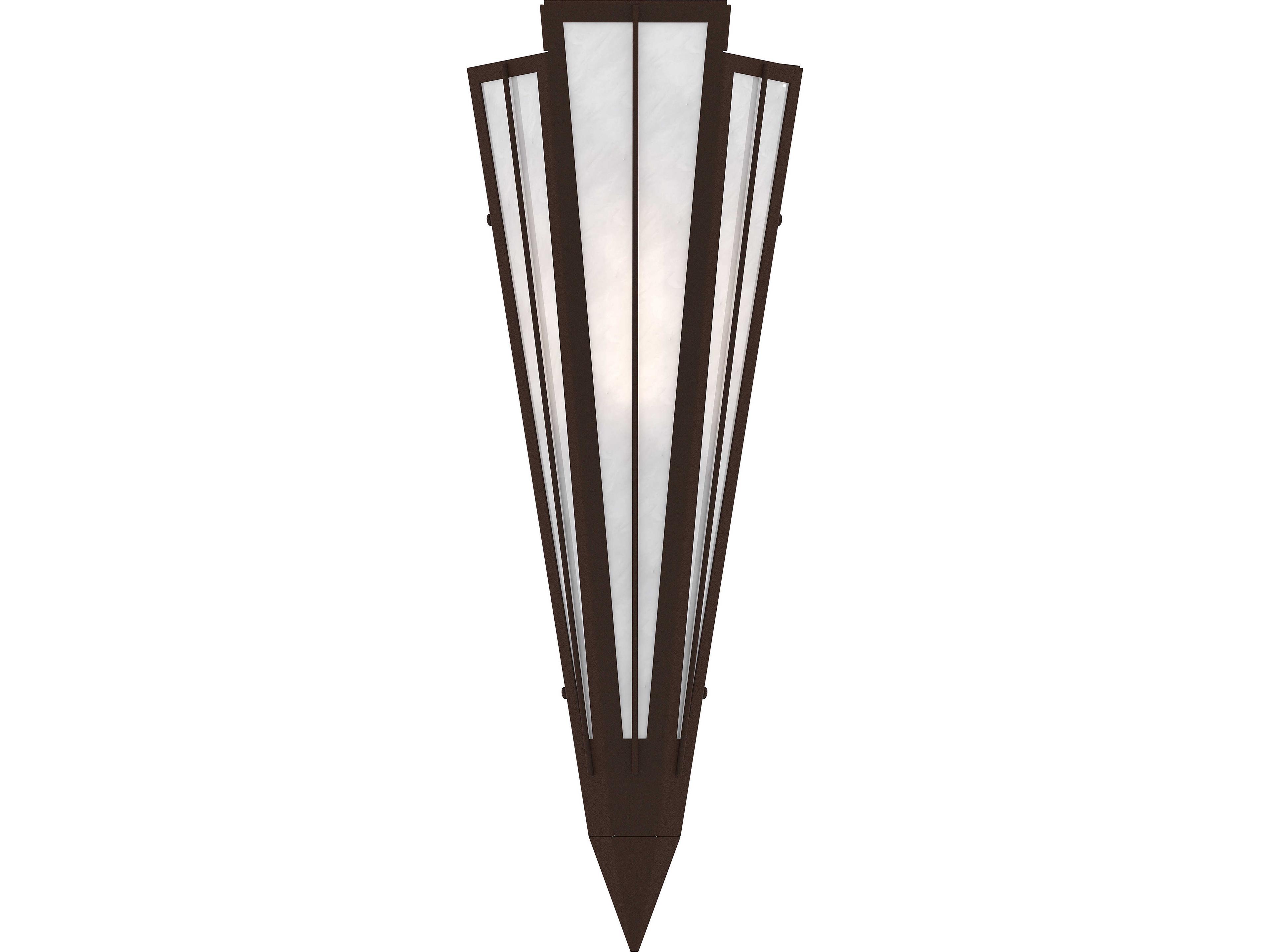 Meyda Brum 1-Light White Art Glass Wall Sconce