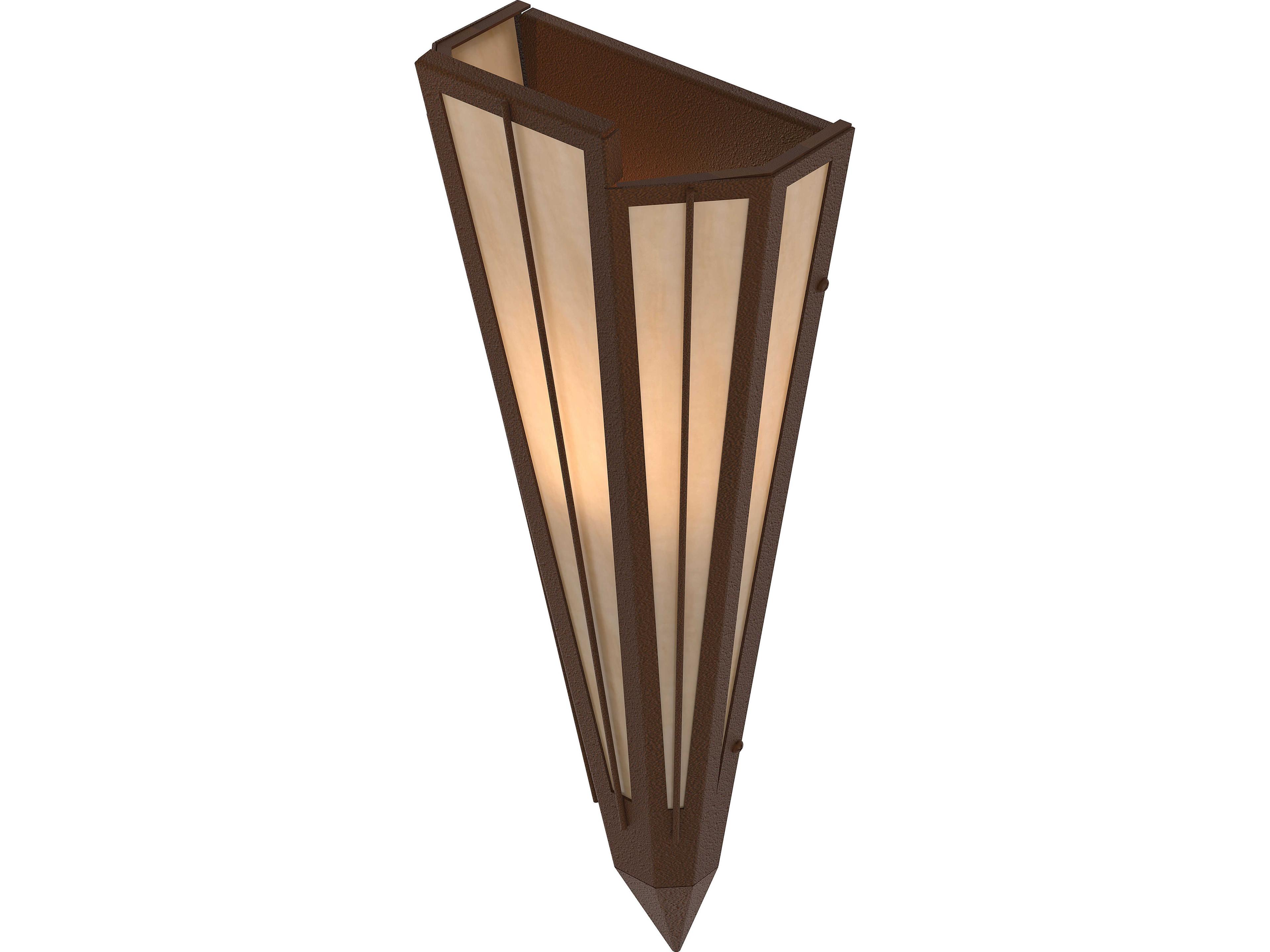 Meyda Brum 1-Light Beige Art Glass Off White Wall Sconce