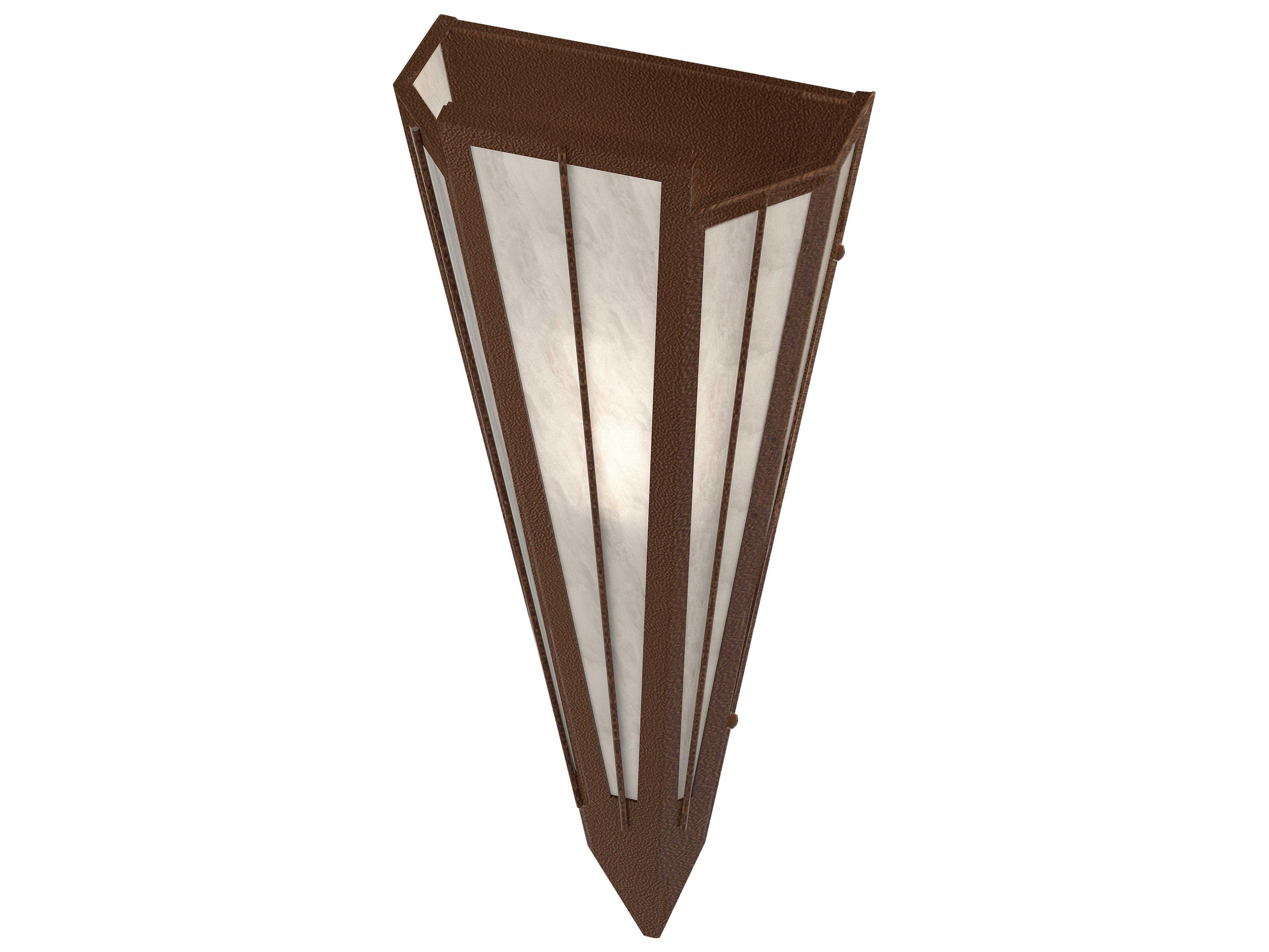 Meyda Brum 1-Light Sepia Brown Glass Wall Sconce