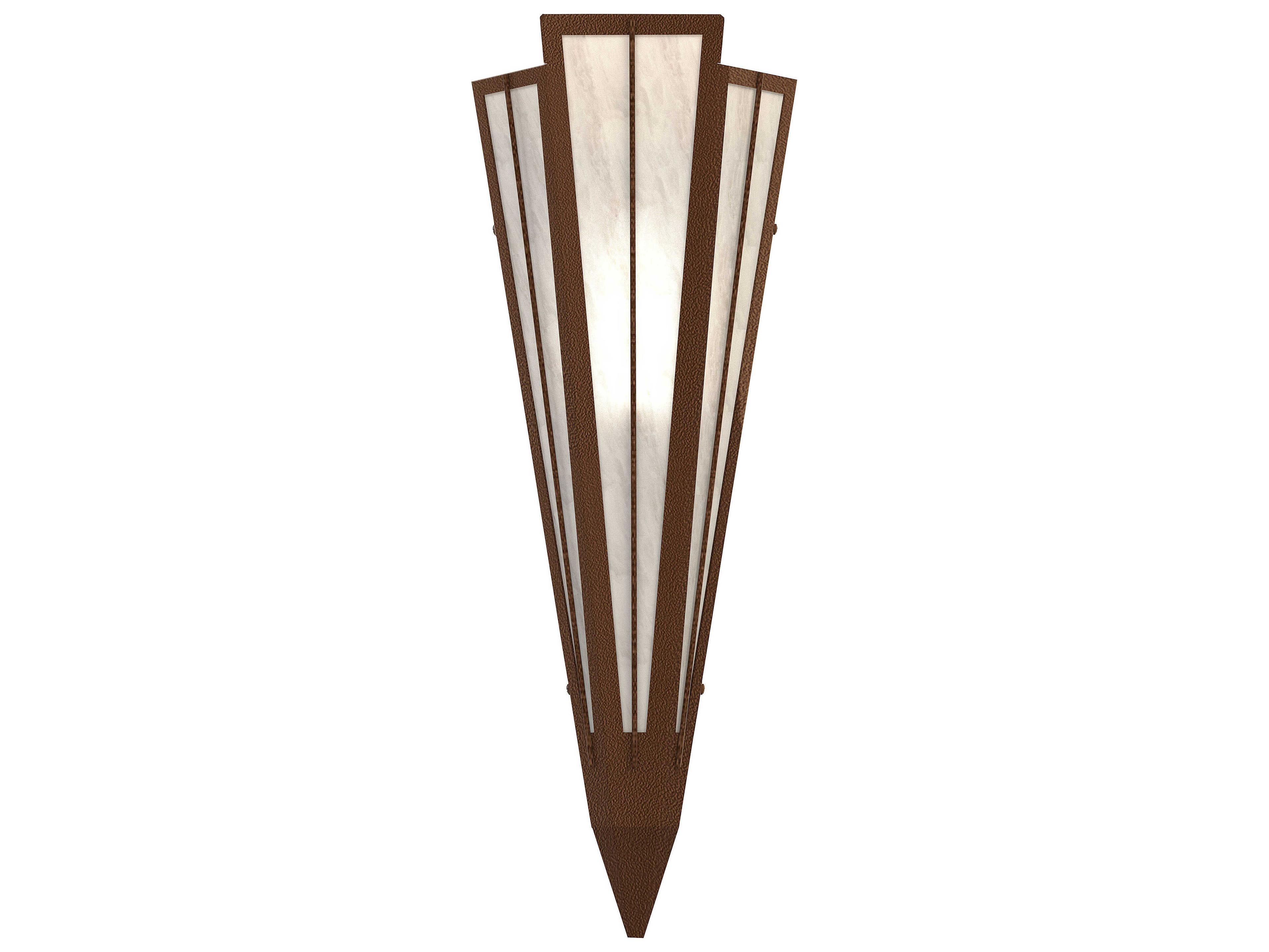 Meyda Brum 1-Light Sepia Brown Glass Wall Sconce