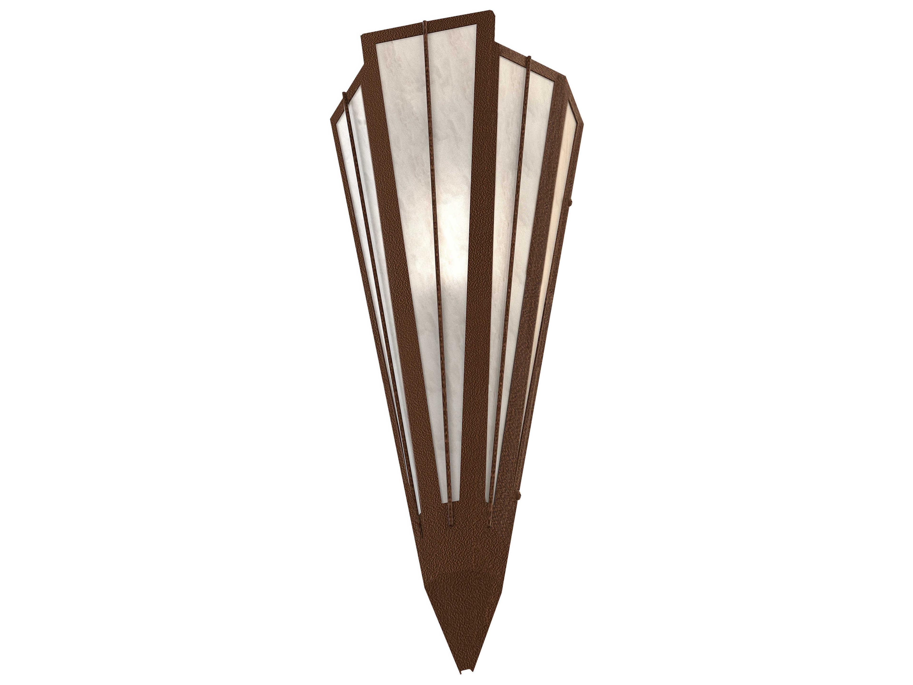 Meyda Brum 1-Light Sepia Brown Glass Wall Sconce