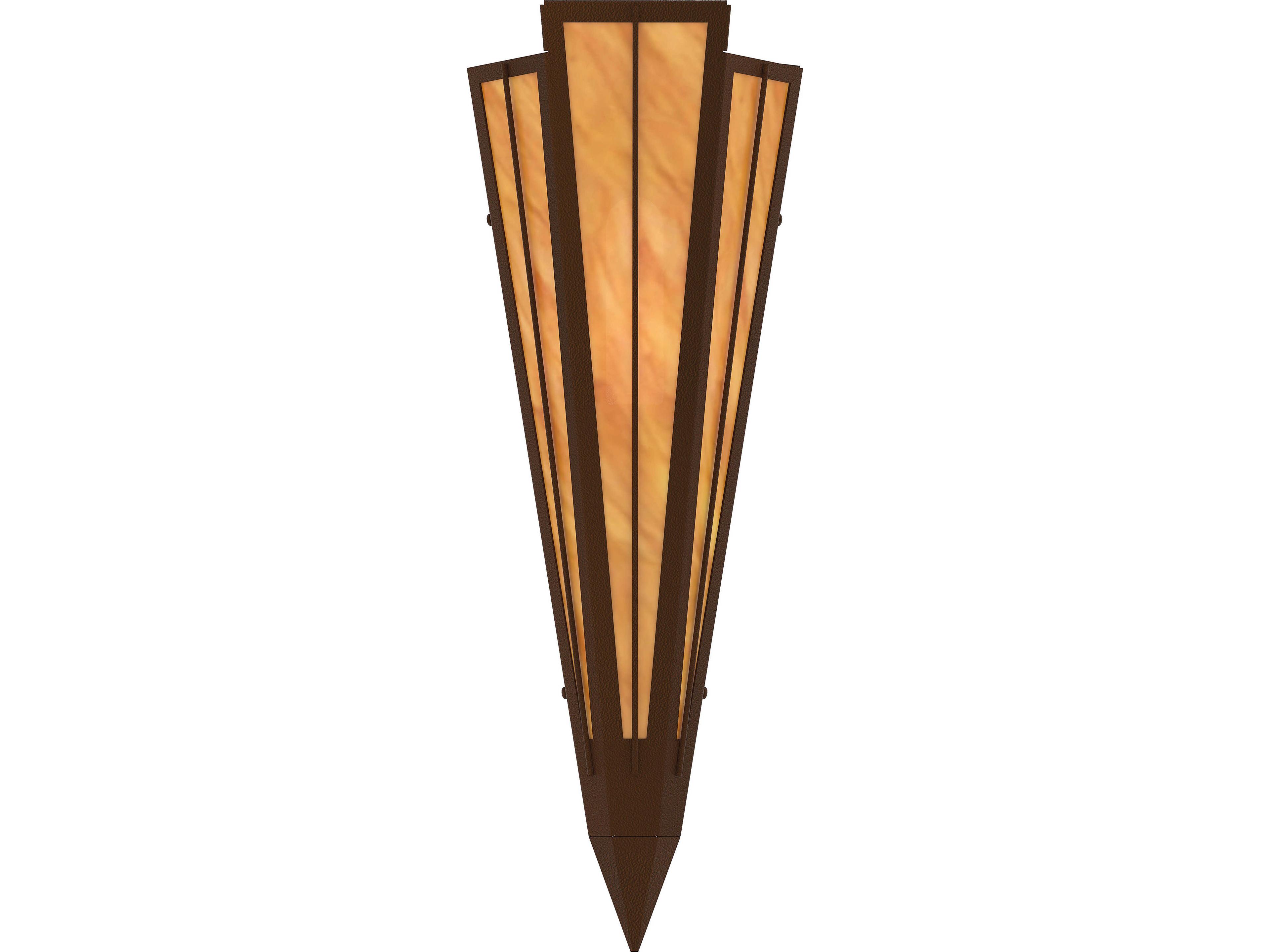 Meyda Brum 1-Light Ambra Sienna Idalight Orange Wall Sconce