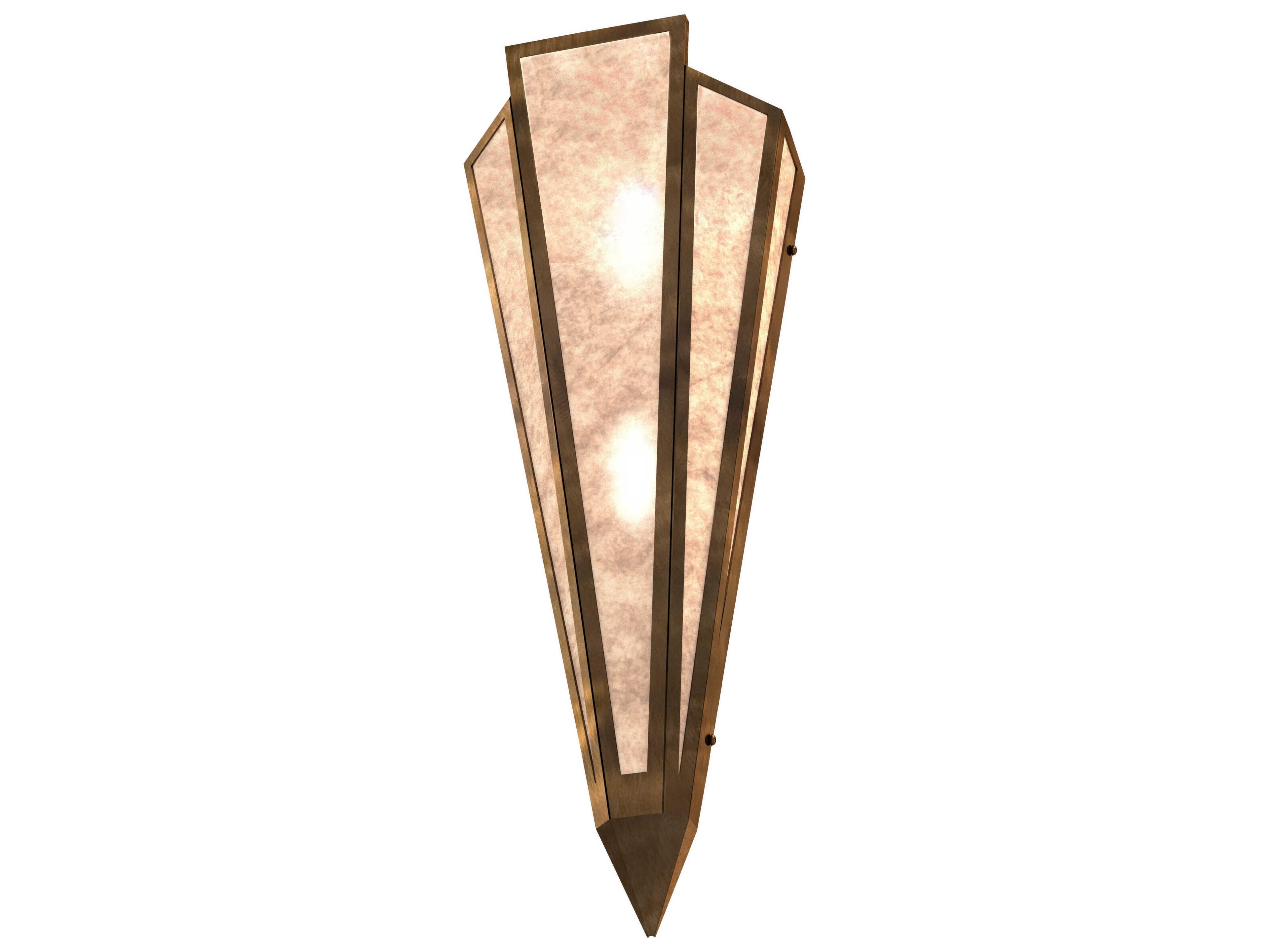 Meyda Brum 2-Light Antique Copper Black Wall Sconce