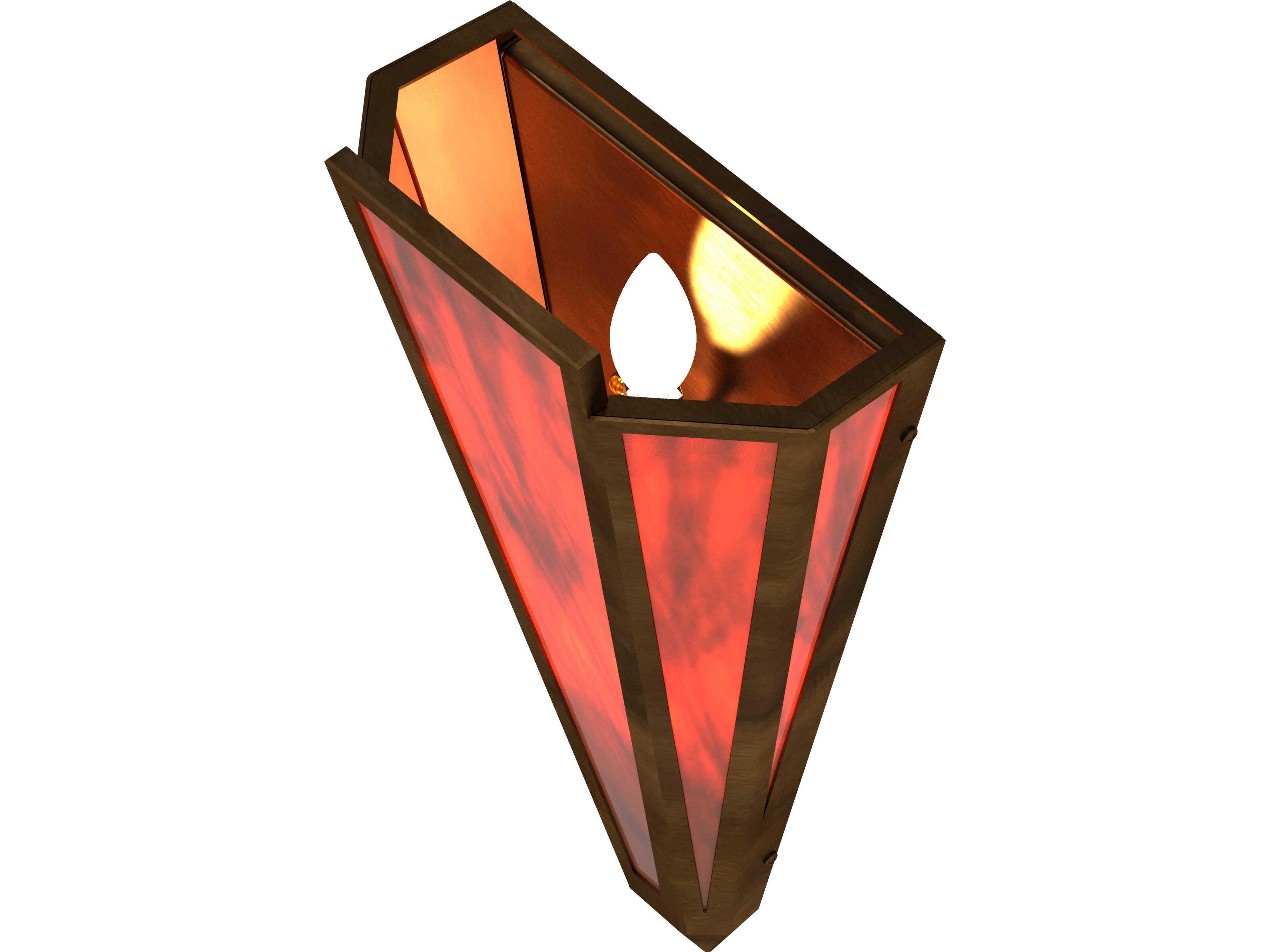 Meyda Brum 2-Light Maduro Idalight Red Wall Sconce