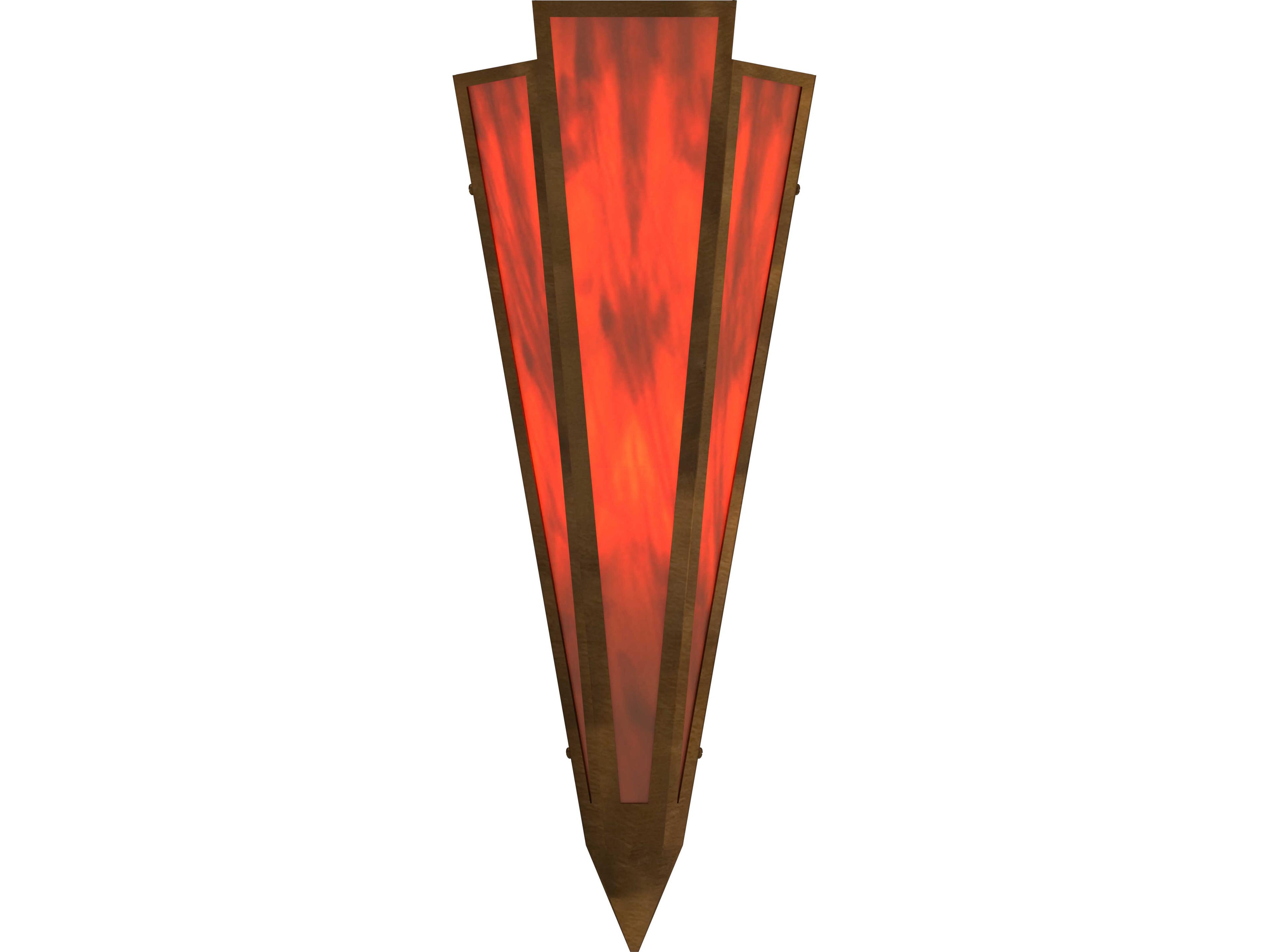 Meyda Brum 2-Light Maduro Idalight Red Wall Sconce