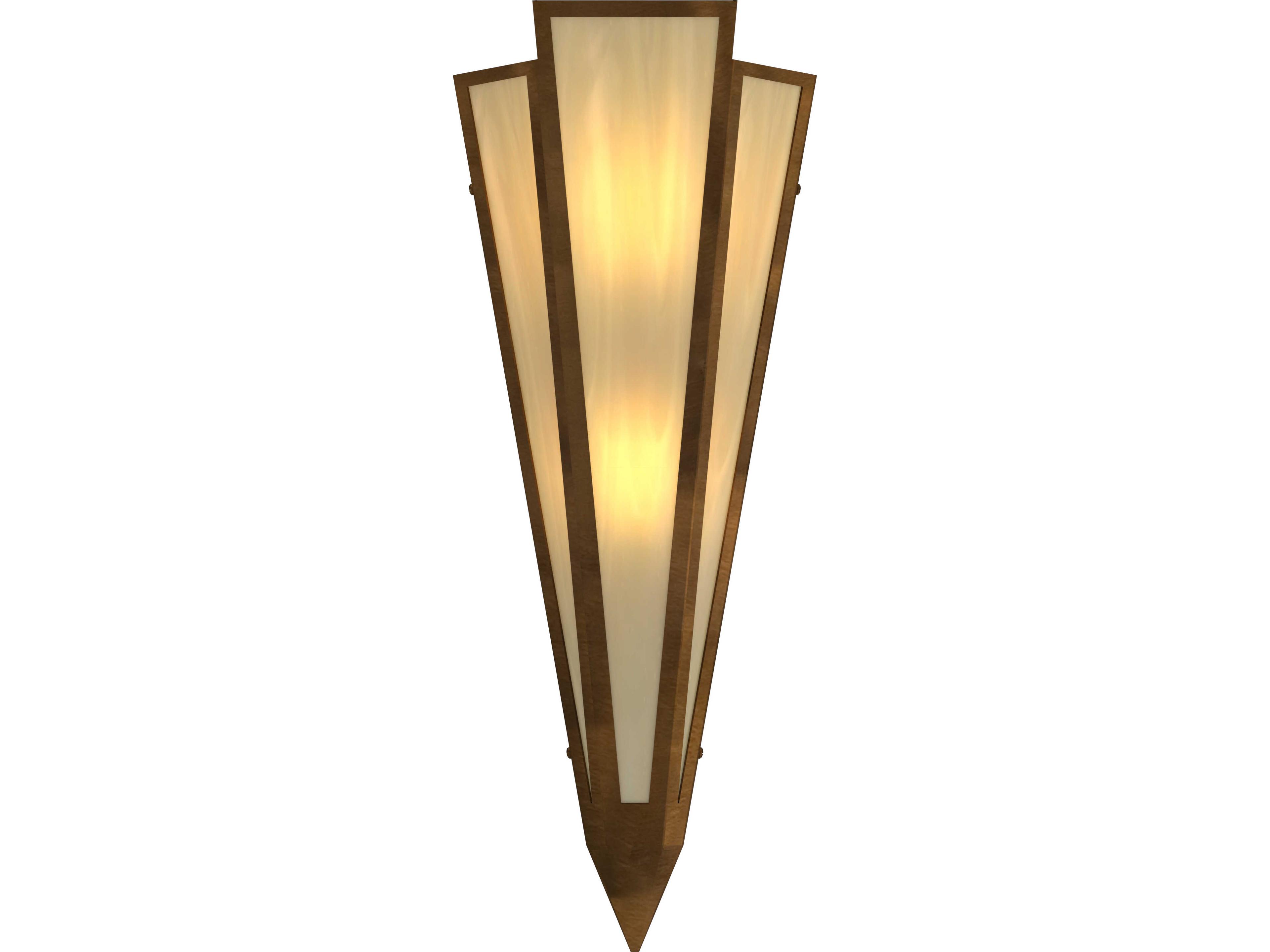 Meyda Brum 2-Light Botticino Idalight Yellow Wall Sconce