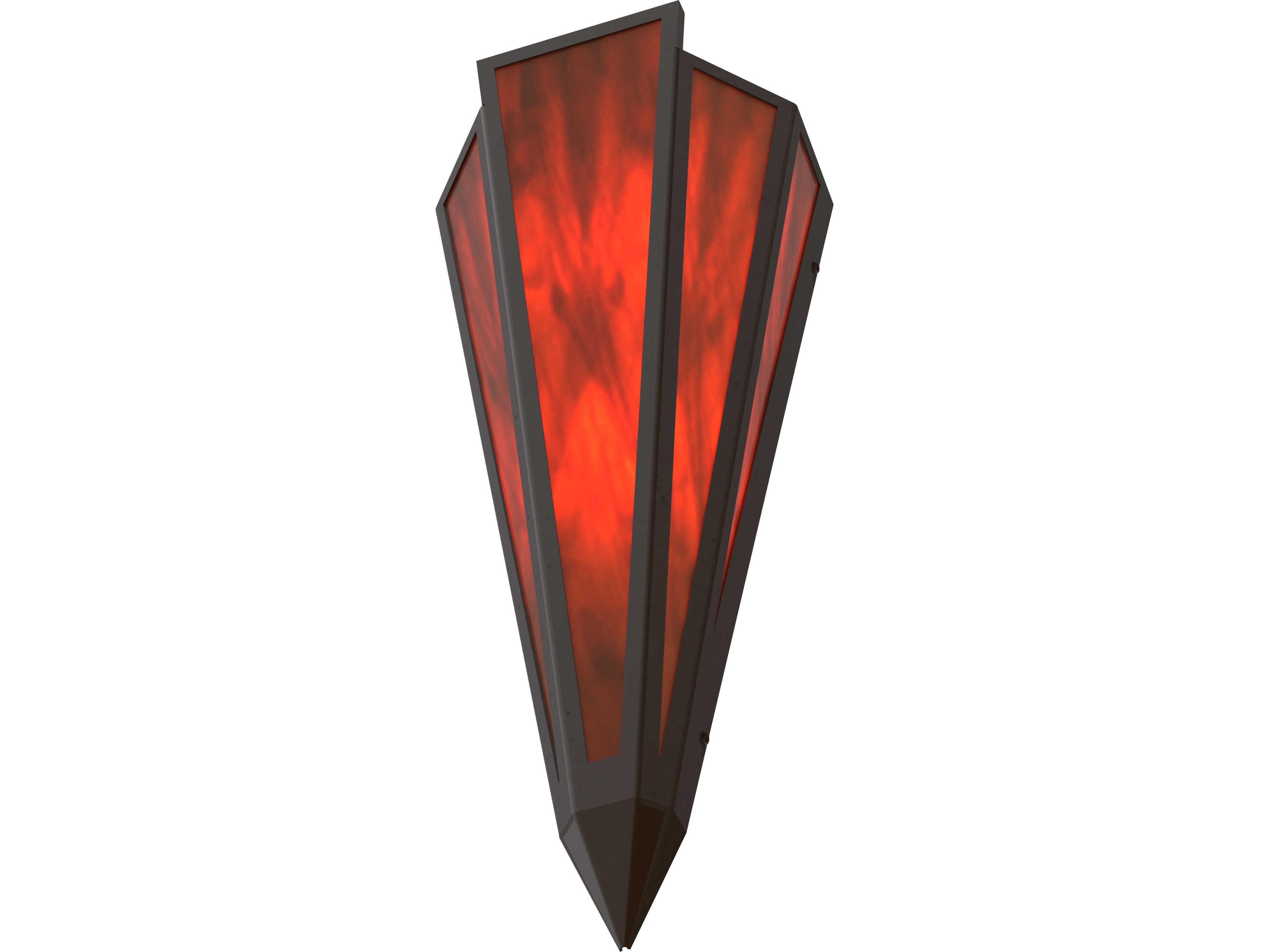 Meyda Brum 2-Light Maduro Idalight Red Wall Sconce