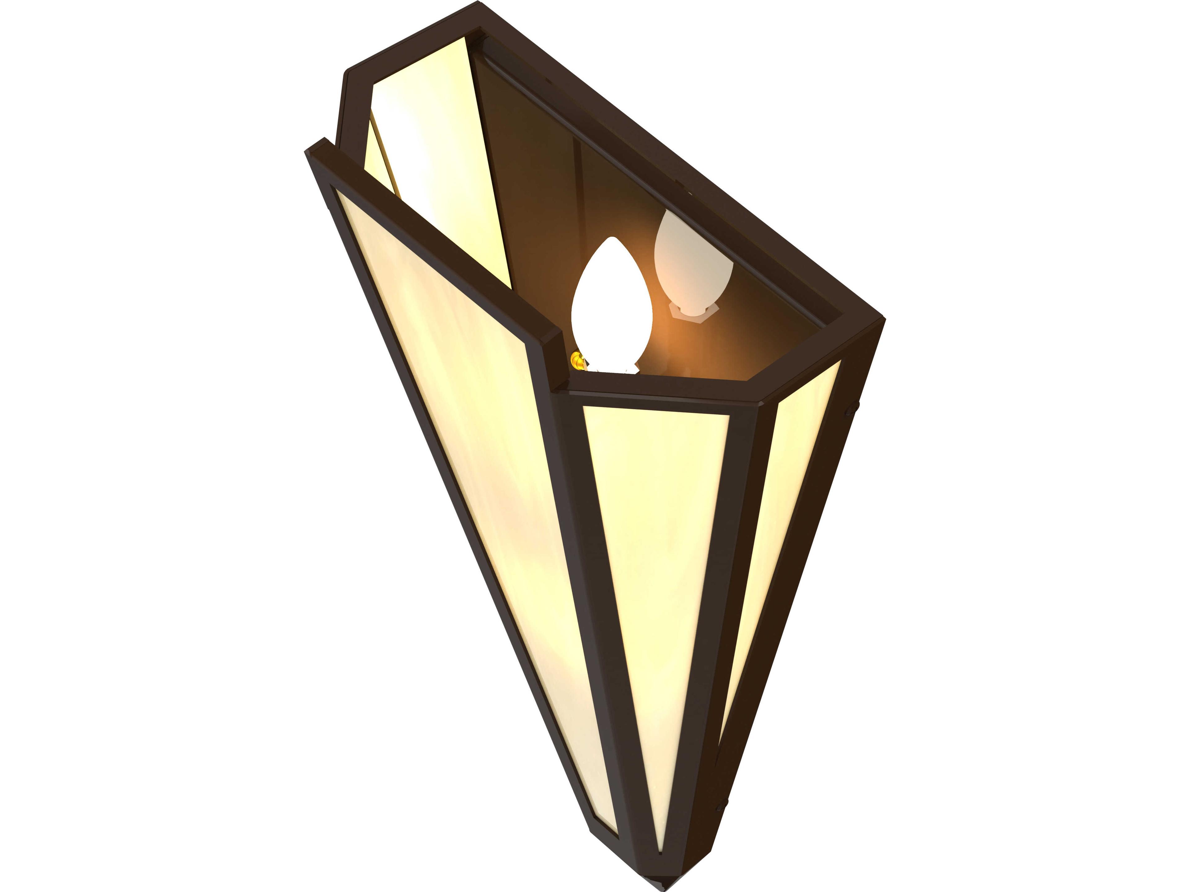 Meyda Brum 2-Light Botticino Idalight Yellow Wall Sconce