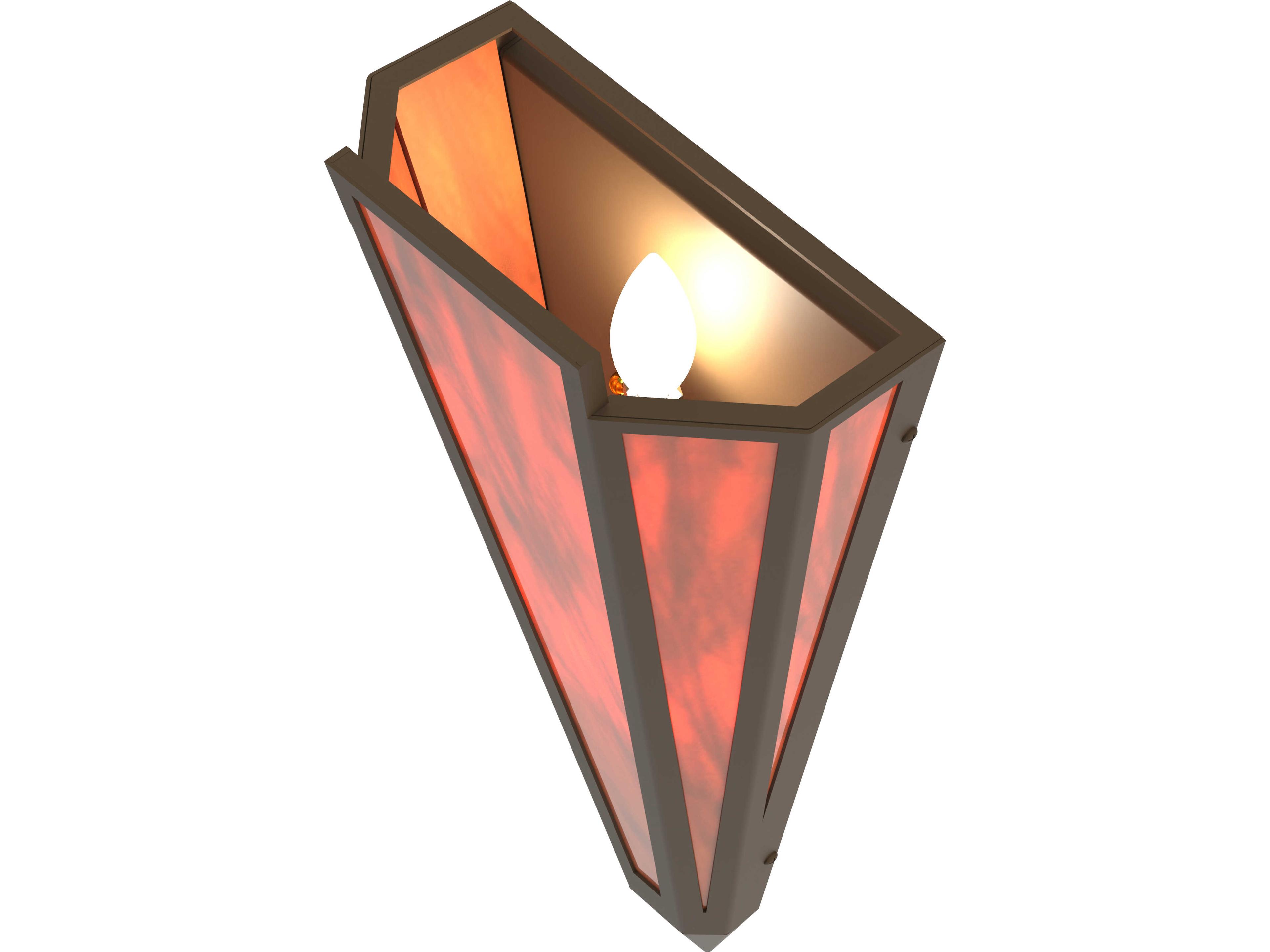 Meyda Brum 2-Light Maduro Idalight Red Wall Sconce