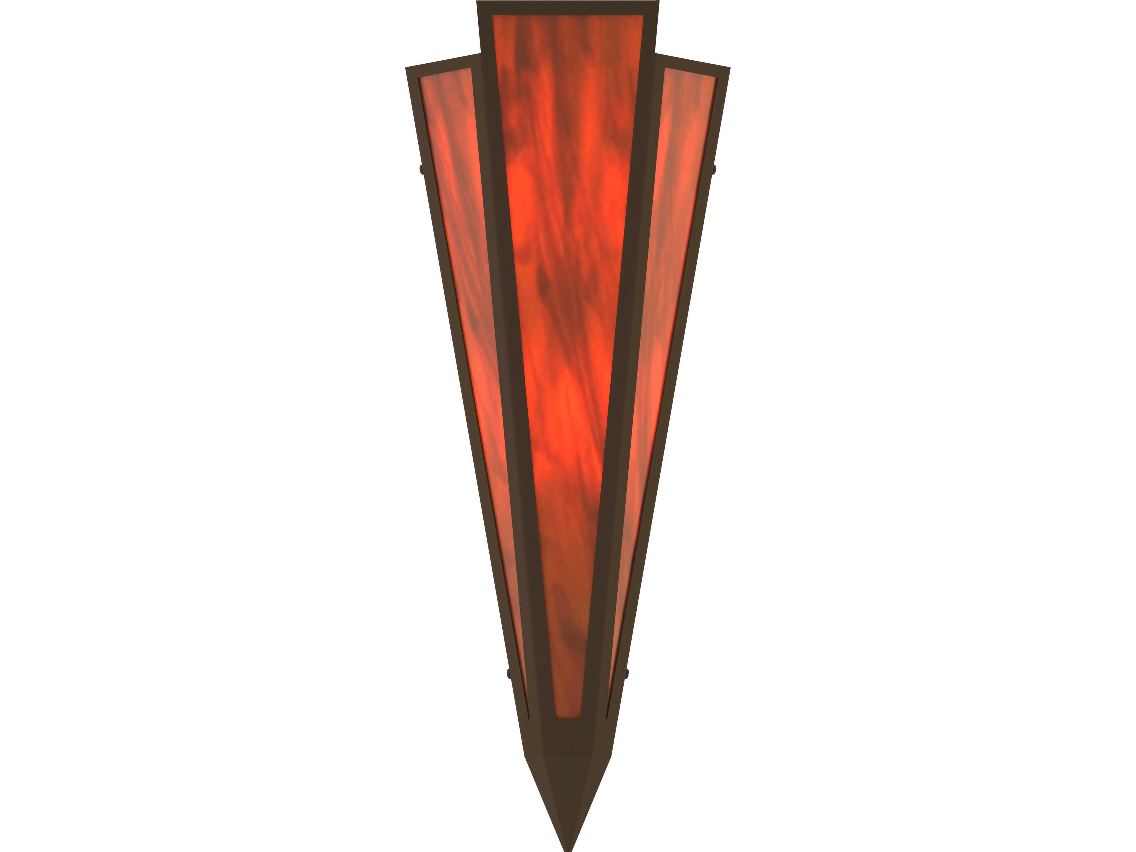 Meyda Brum 2-Light Maduro Idalight Red Wall Sconce