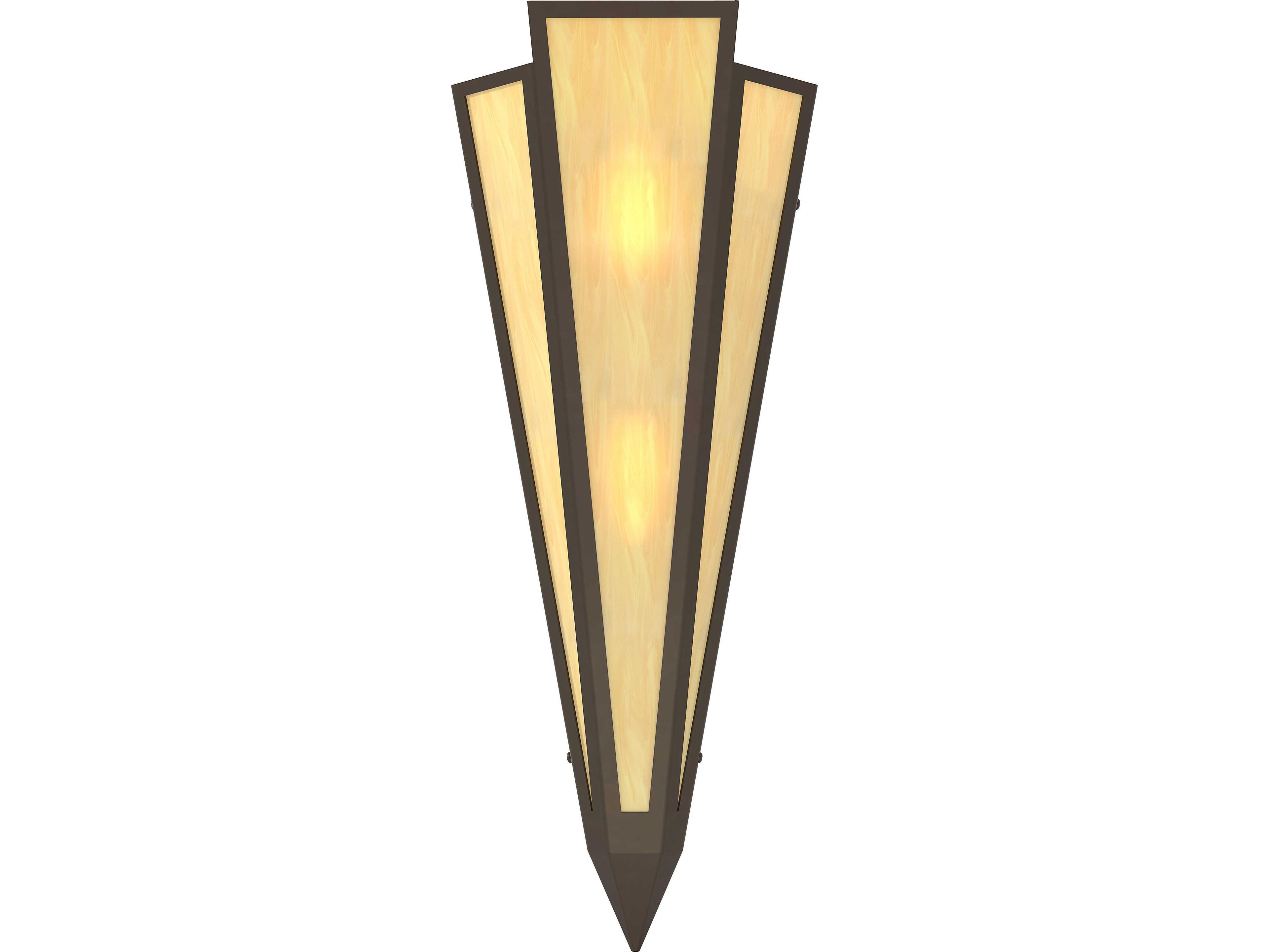 Meyda Brum 2-Light Botticino Idalight Yellow Wall Sconce