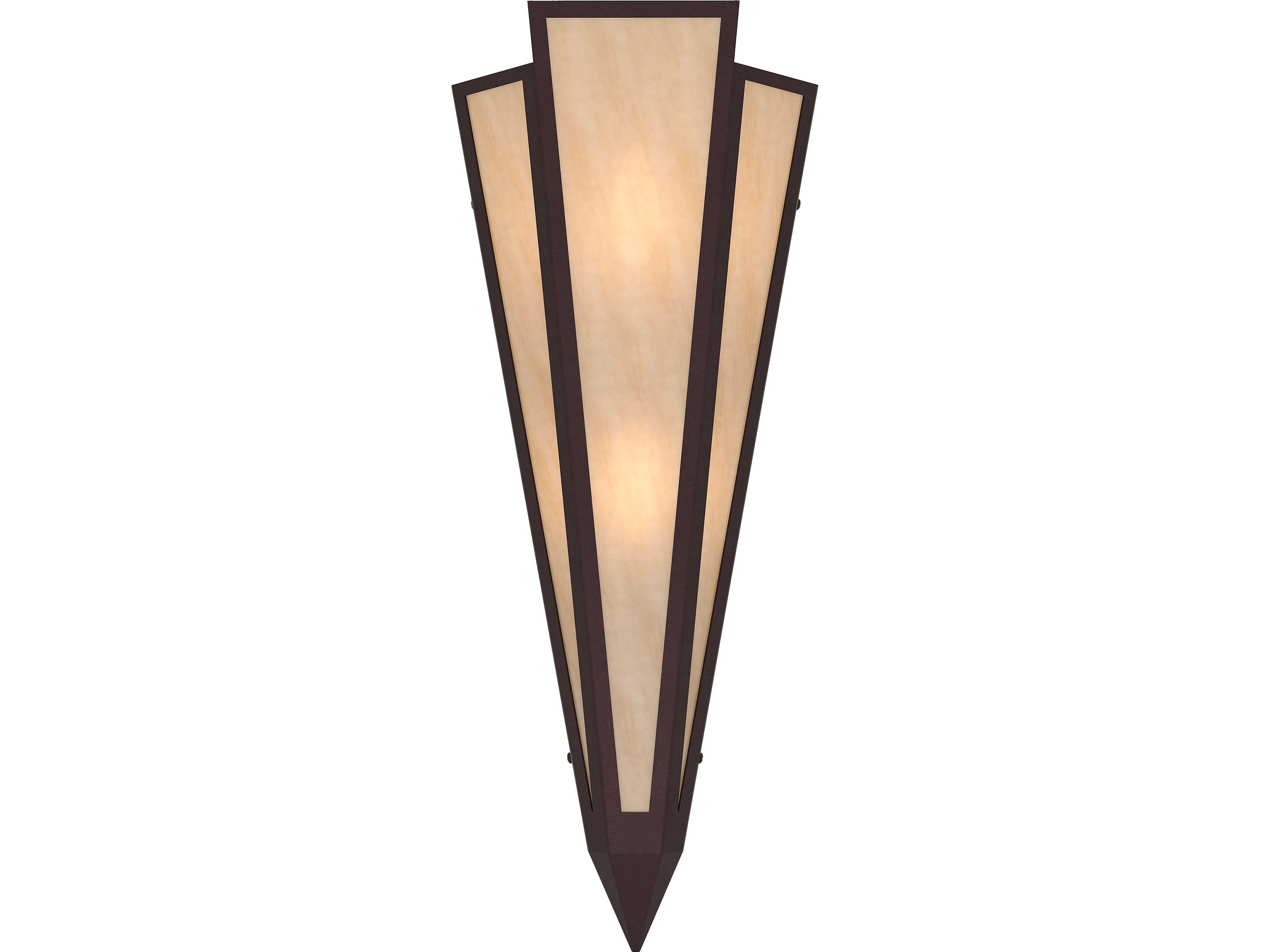 Meyda Brum 2-Light Beige Art Glass Off White Wall Sconce