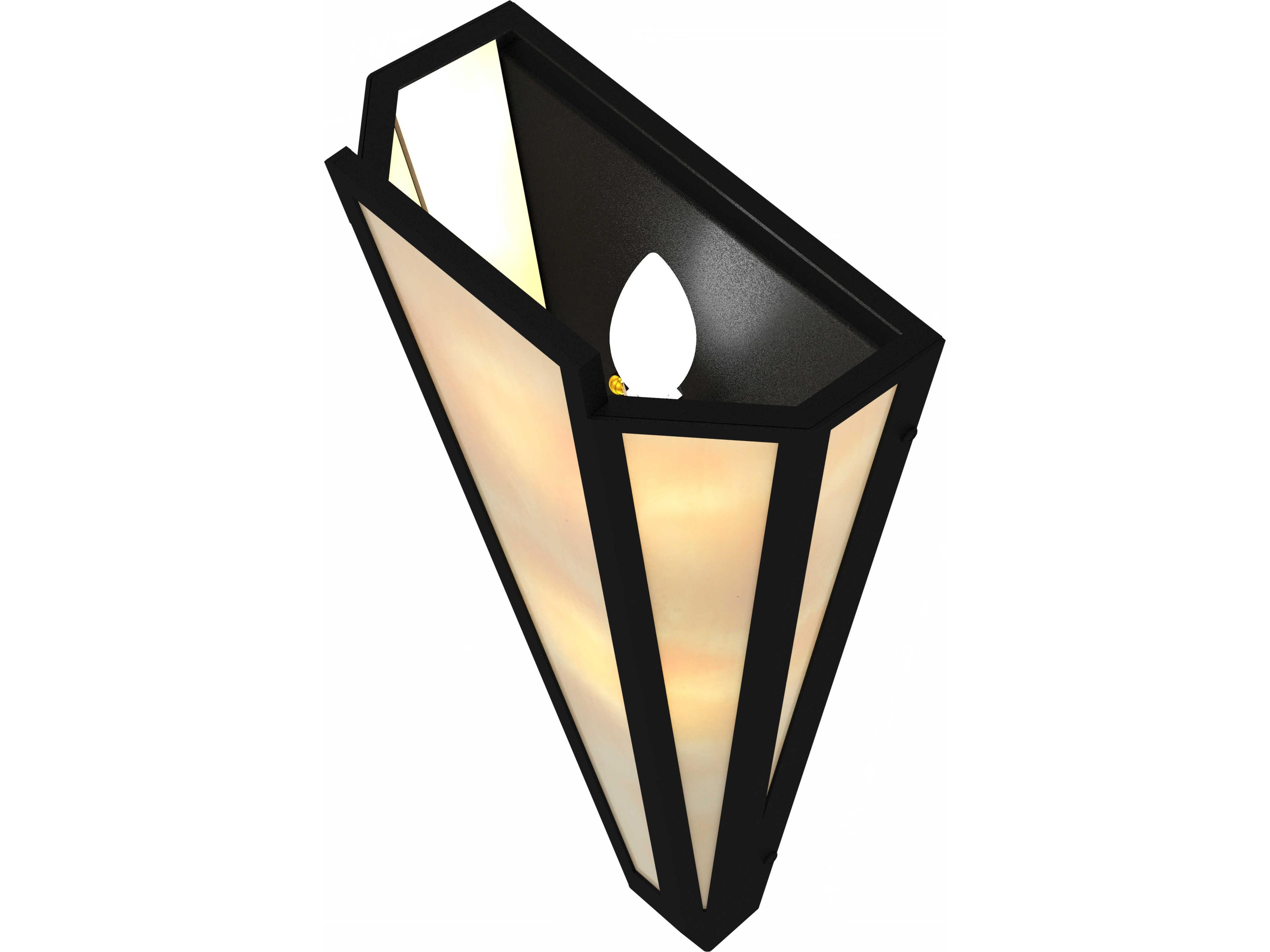 Meyda Brum 2-Light Beige Art Glass Yellow Wall Sconce