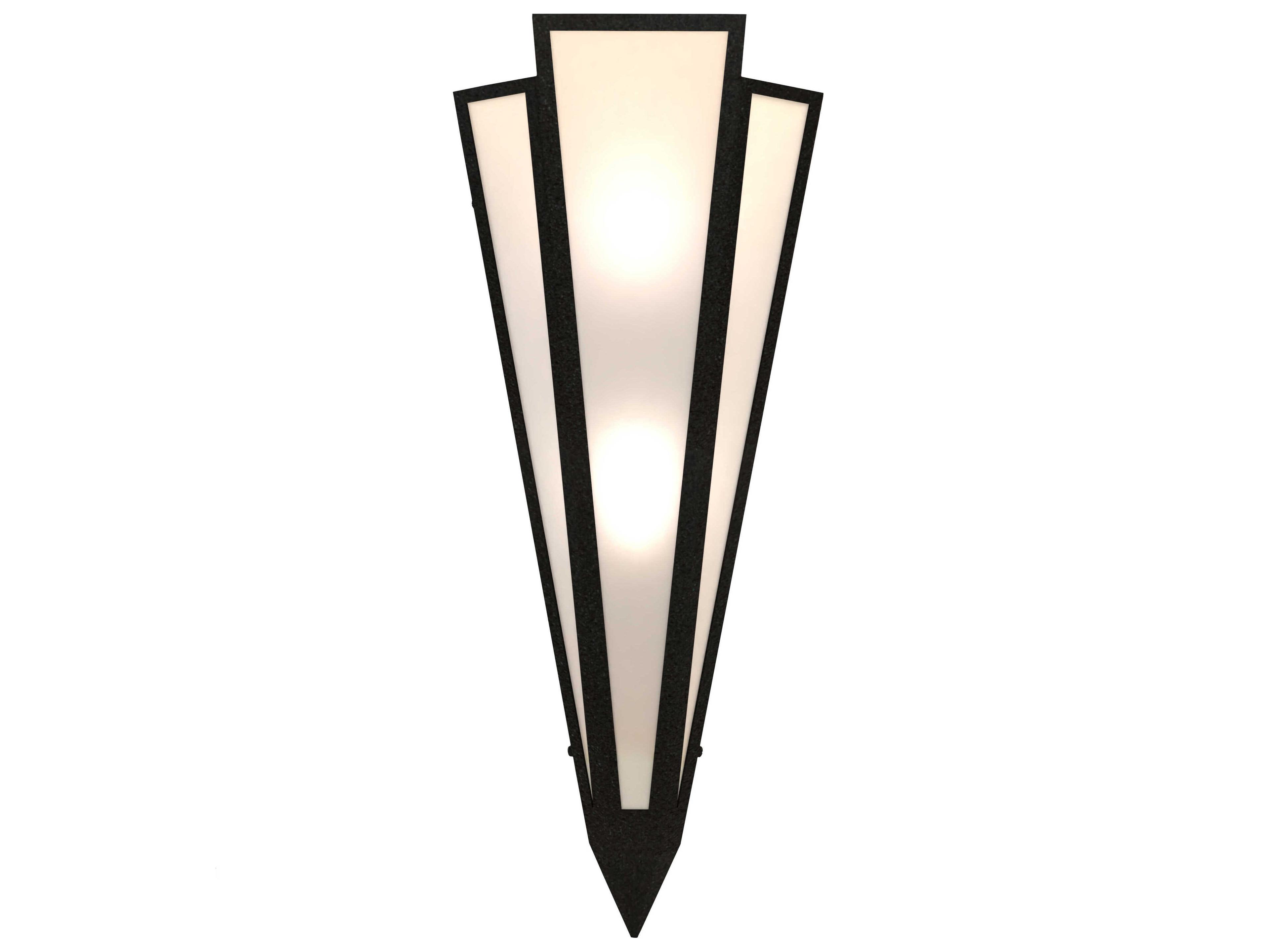 Meyda Brum 2-Light Textured Black Wall Sconce