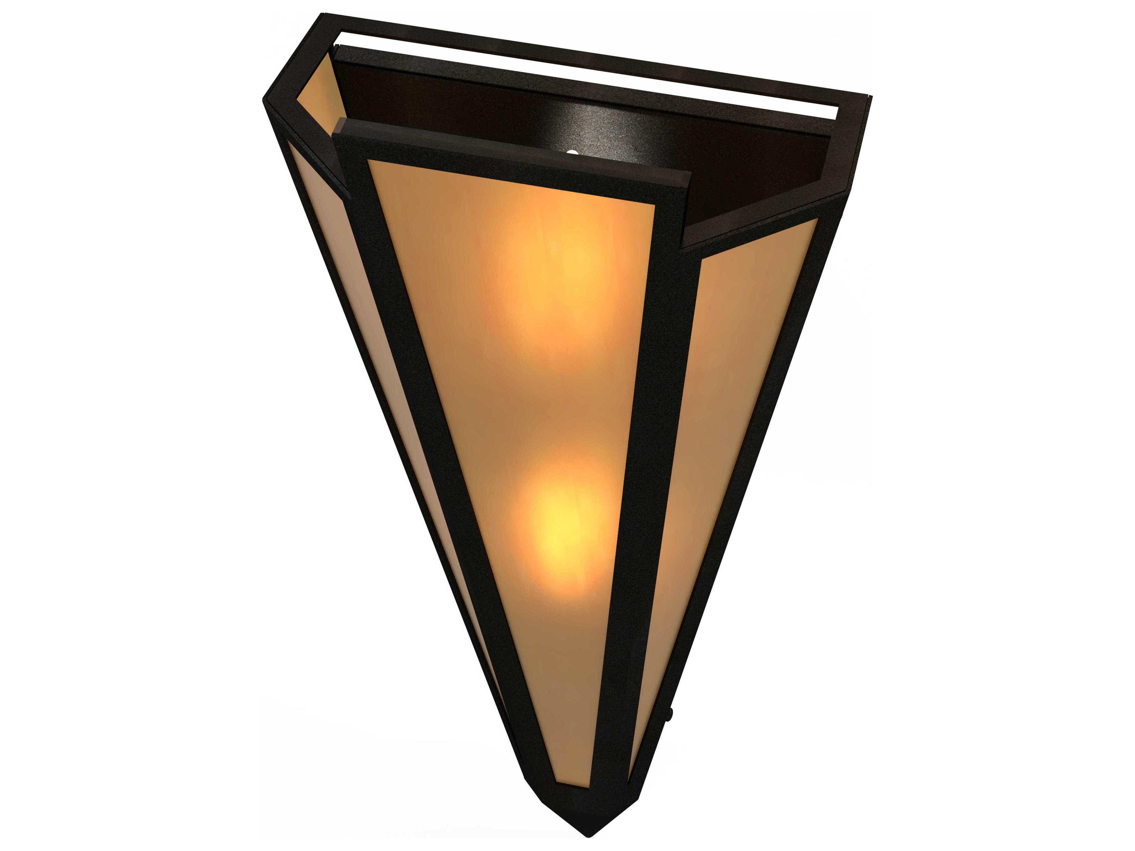 Meyda Brum 2-Light Textured Black Wall Sconce