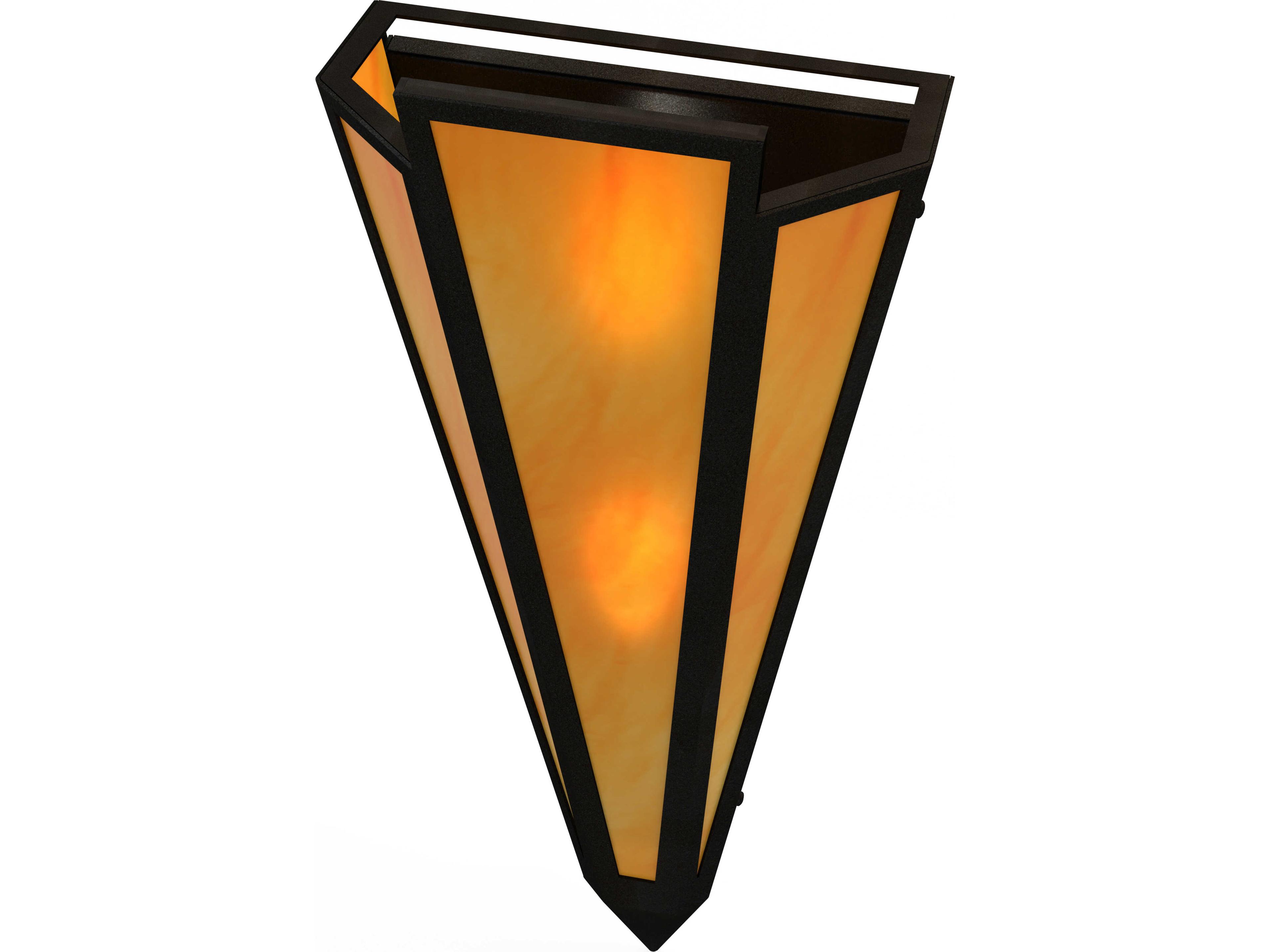 Meyda Brum 2-Light Ambra Siena Idalight Orange Wall Sconce