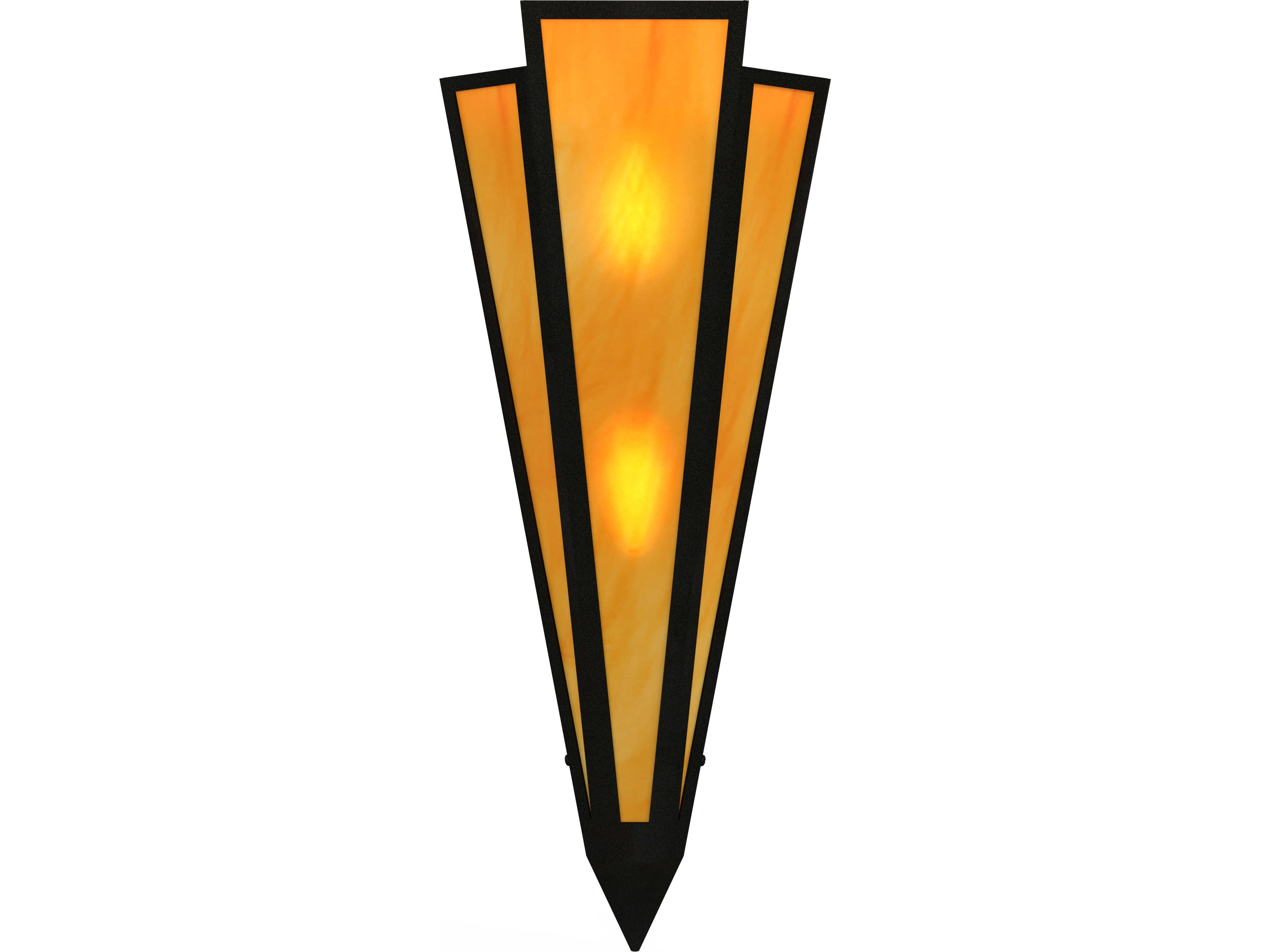 Meyda Brum 2-Light Ambra Siena Idalight Orange Wall Sconce