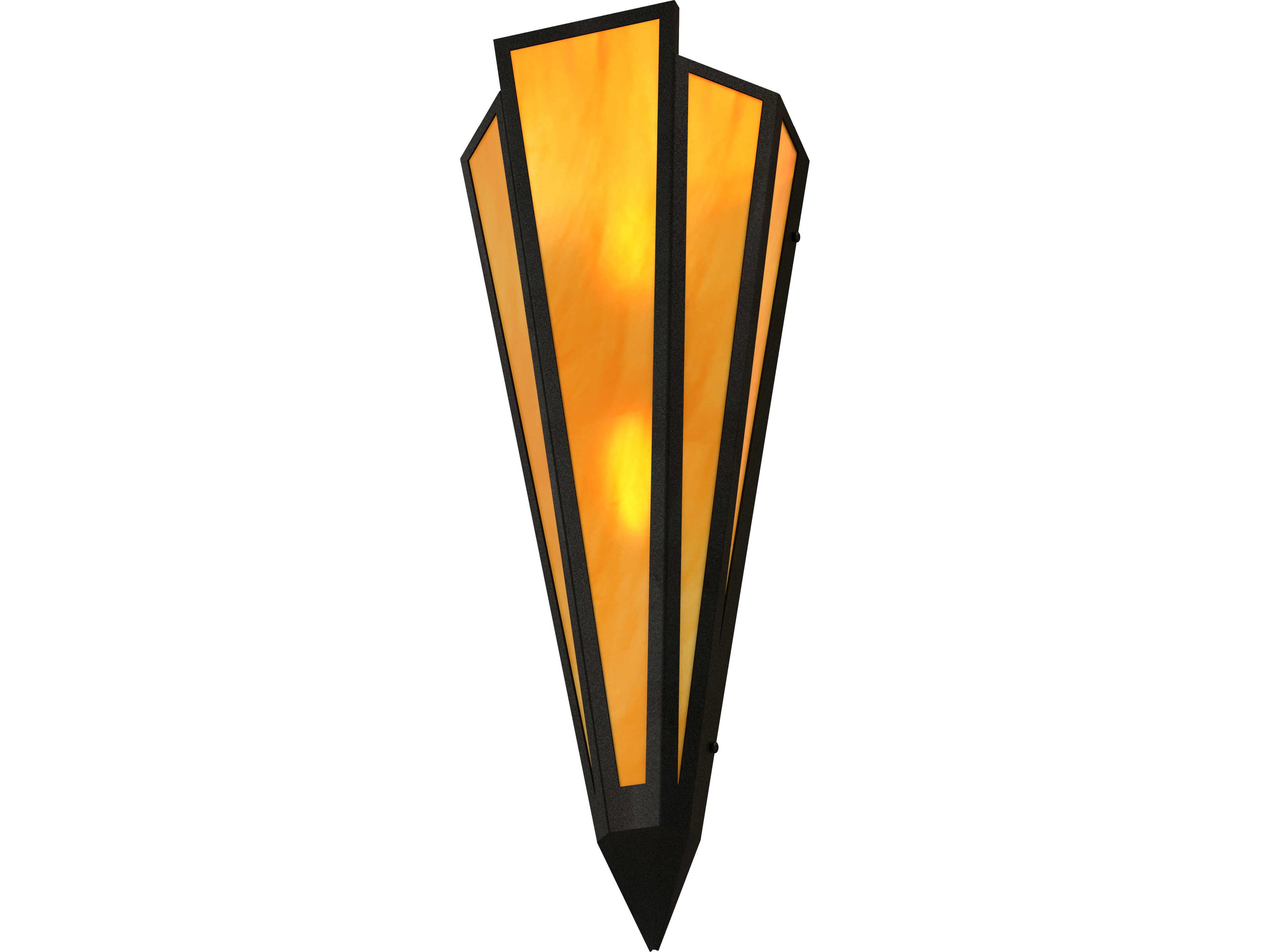 Meyda Brum 2-Light Ambra Siena Idalight Orange Wall Sconce