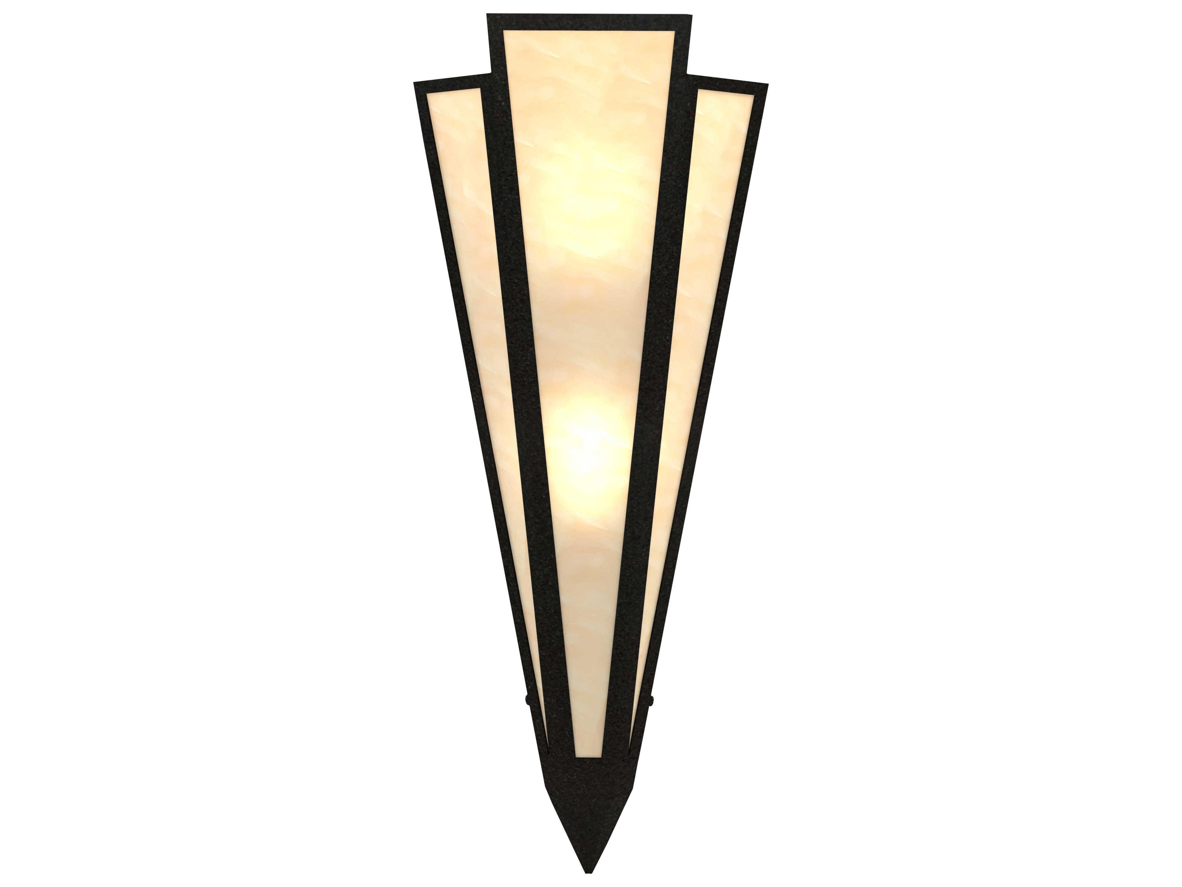 Meyda Brum 2-Light Textured Black Wall Sconce