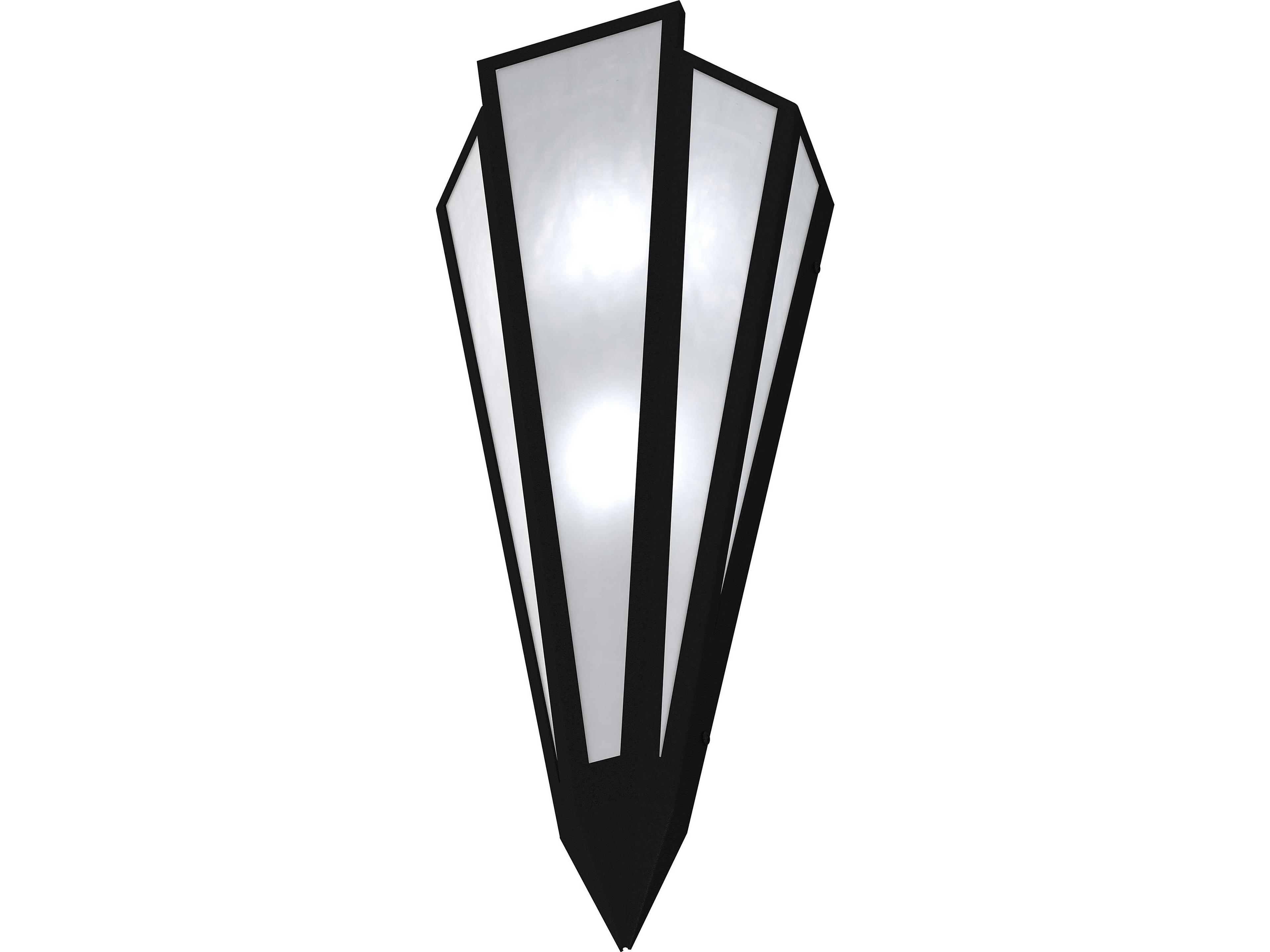 Meyda Brum 2-Light White Art Glass Wall Sconce