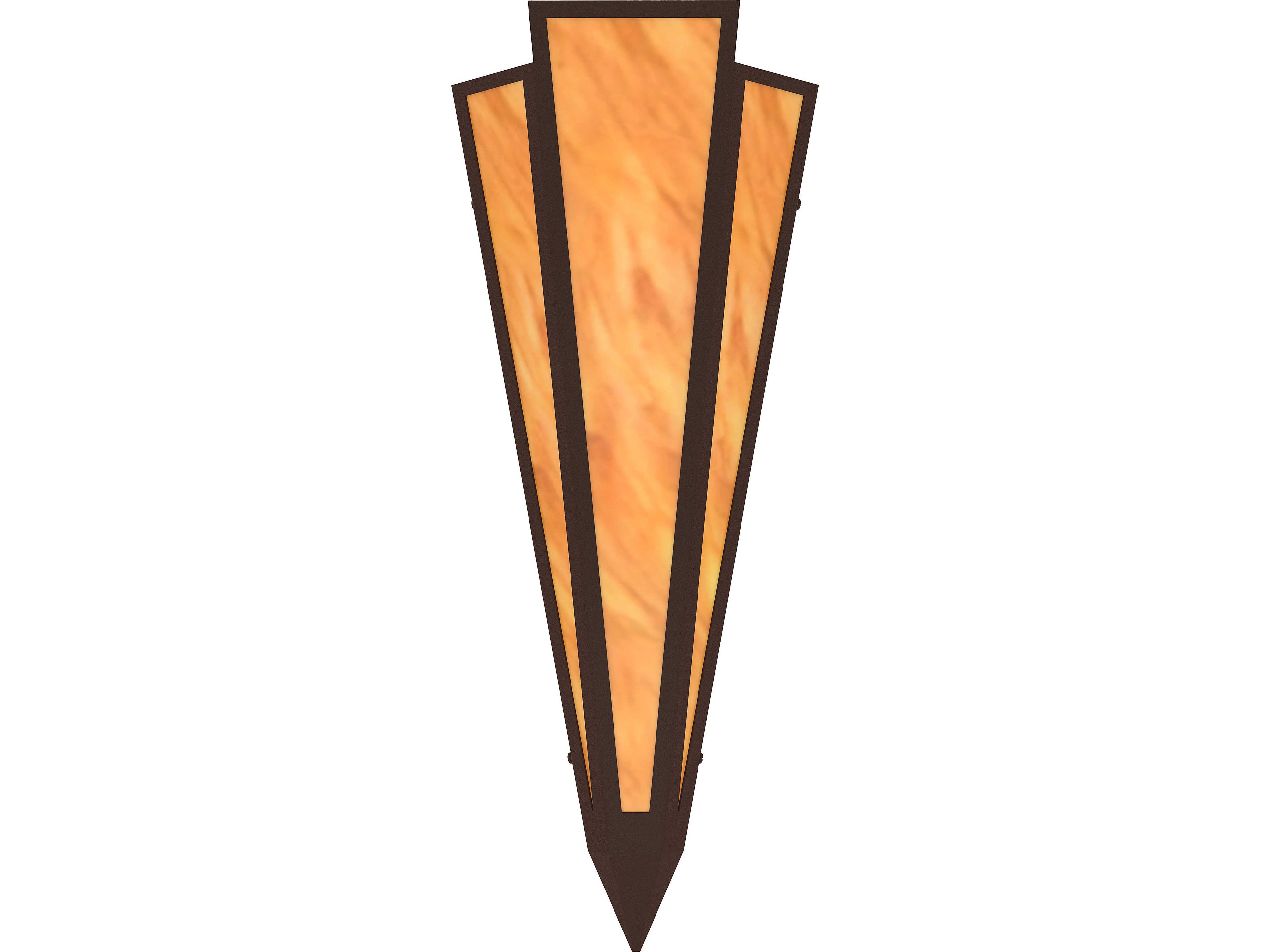 Meyda Brum 2-Light Ambra Siena Idalight Orange Wall Sconce