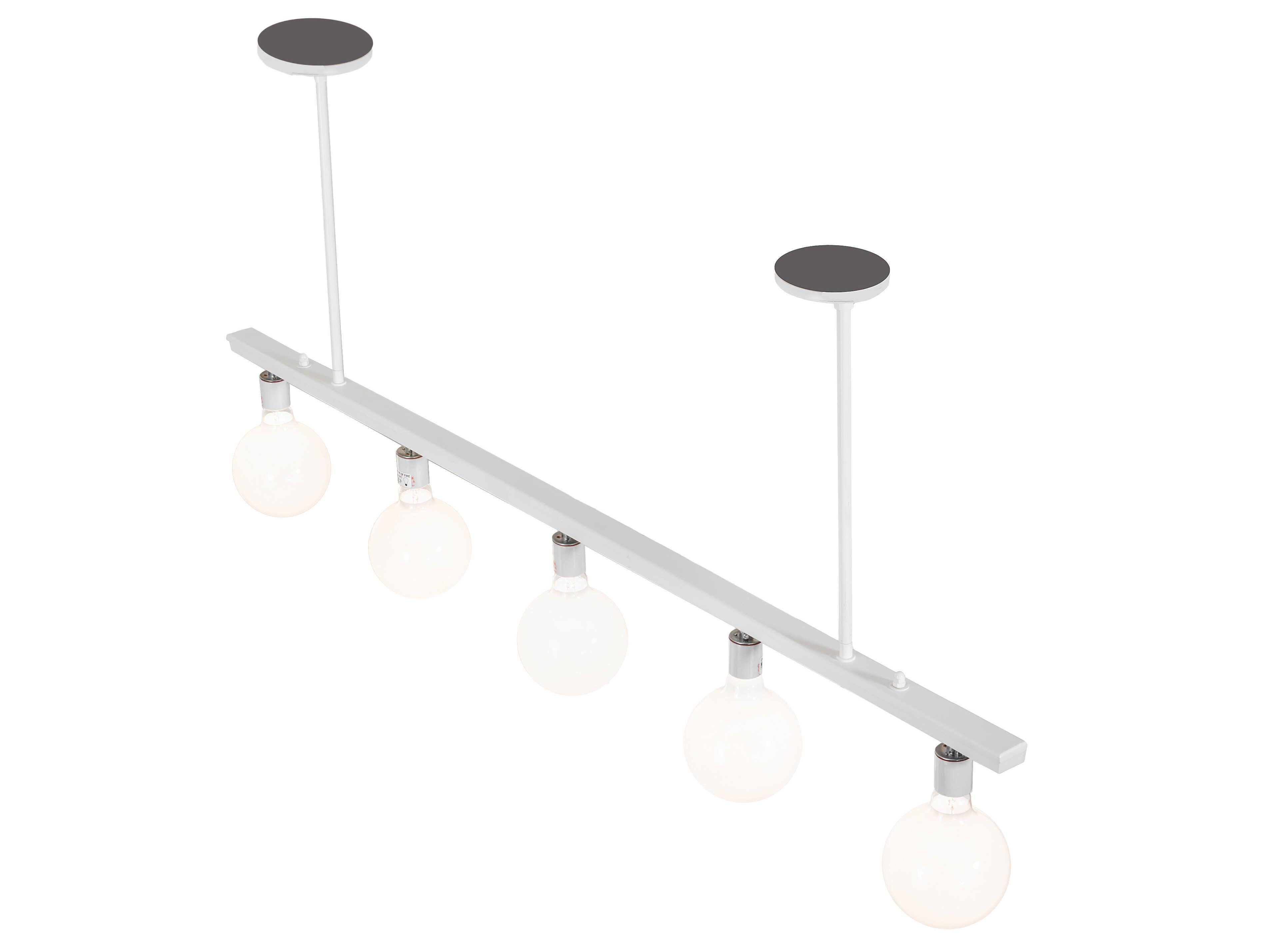 Meyda Alva 5-Light Gloss White Island Pendant
