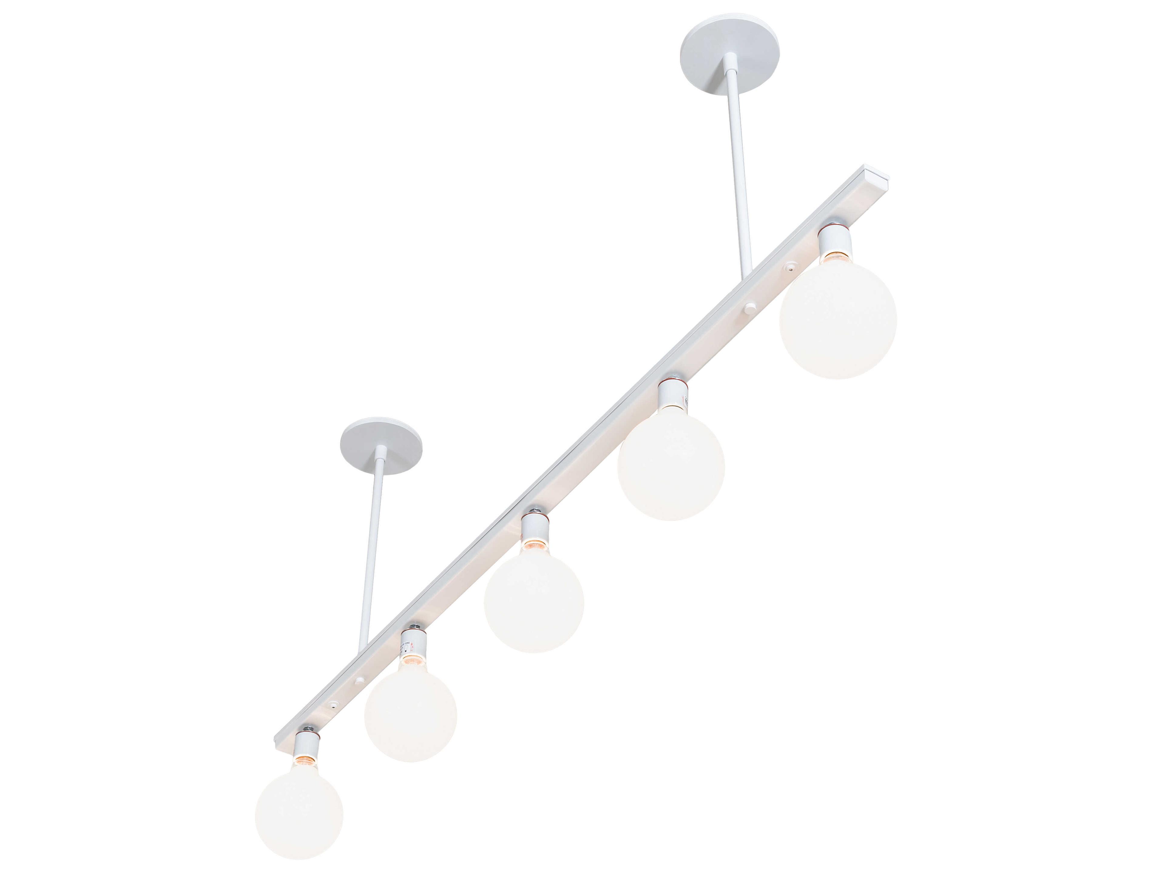 Meyda Alva 5-Light Gloss White Island Pendant