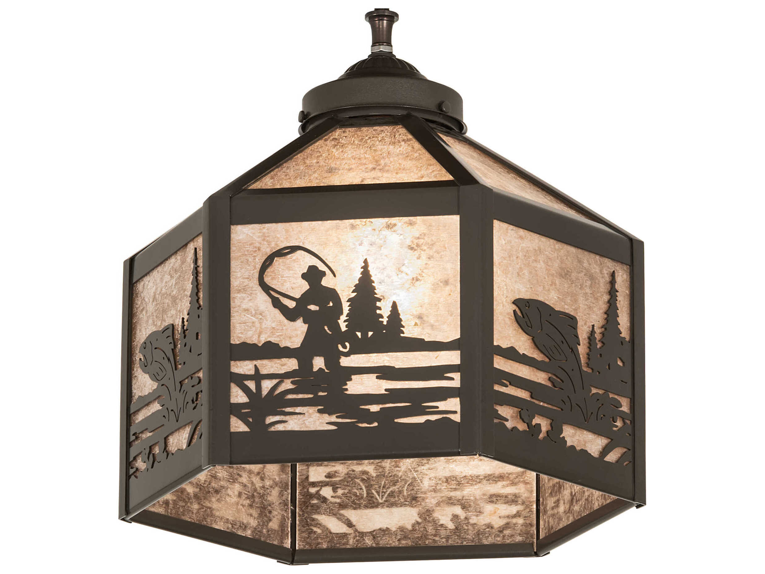 Meyda Fly Fisherman 13" Fan Light Kit