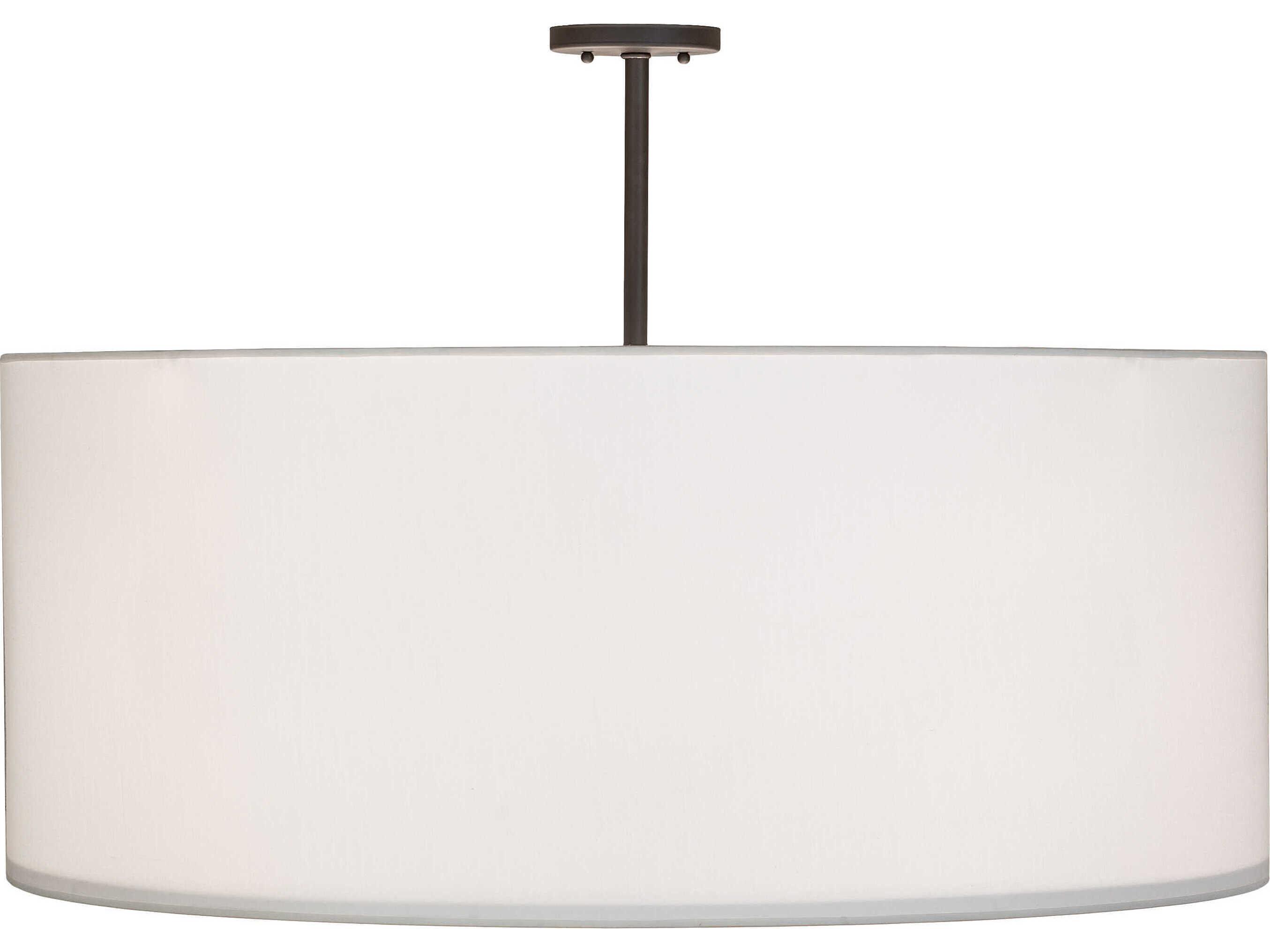 Meyda Cilindro 3-Light Oil Rubbed Bronze Drum Semi Flush Mount