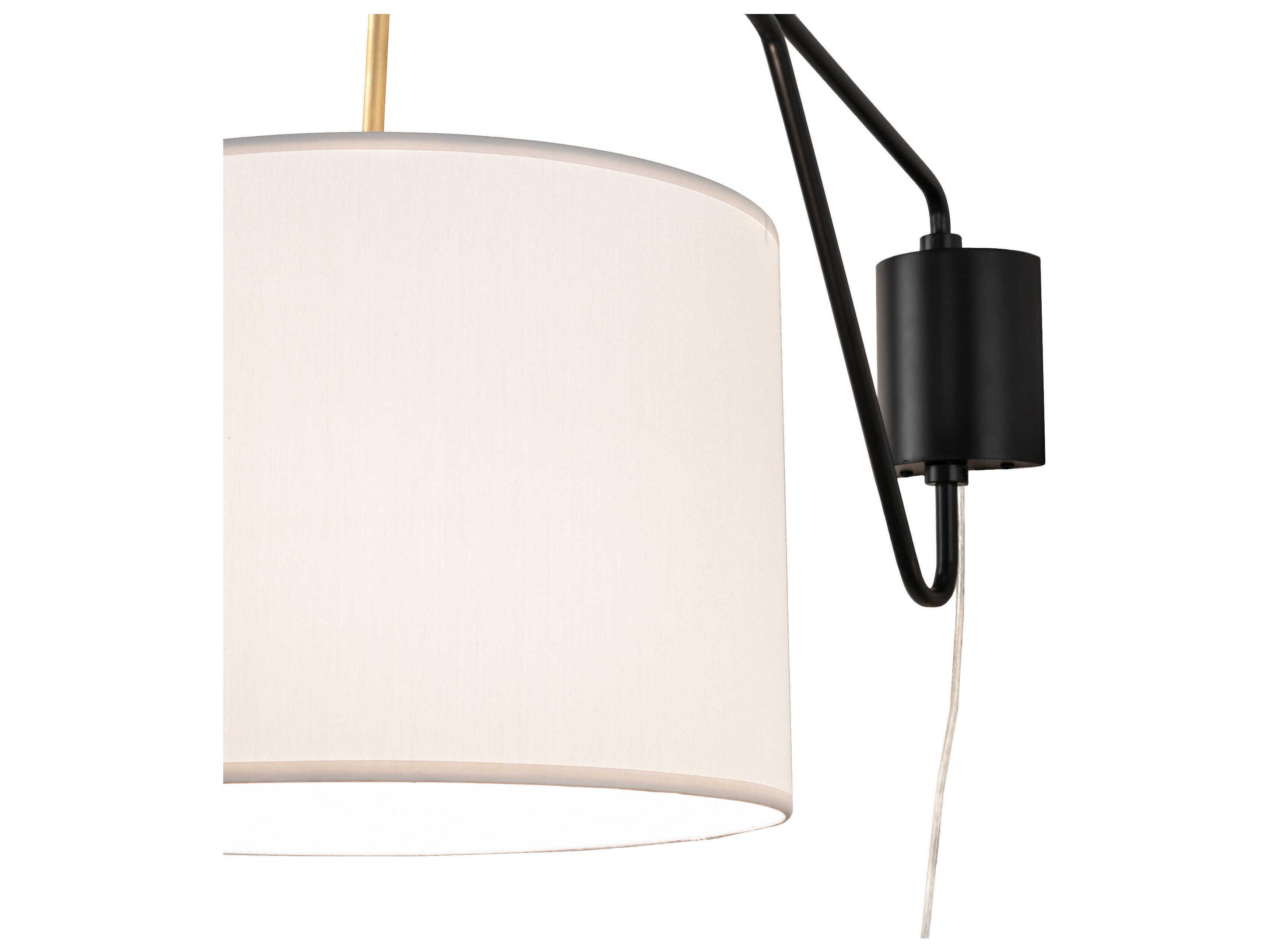 Meyda Cilindro Textrene 1 - Light Swing Arm