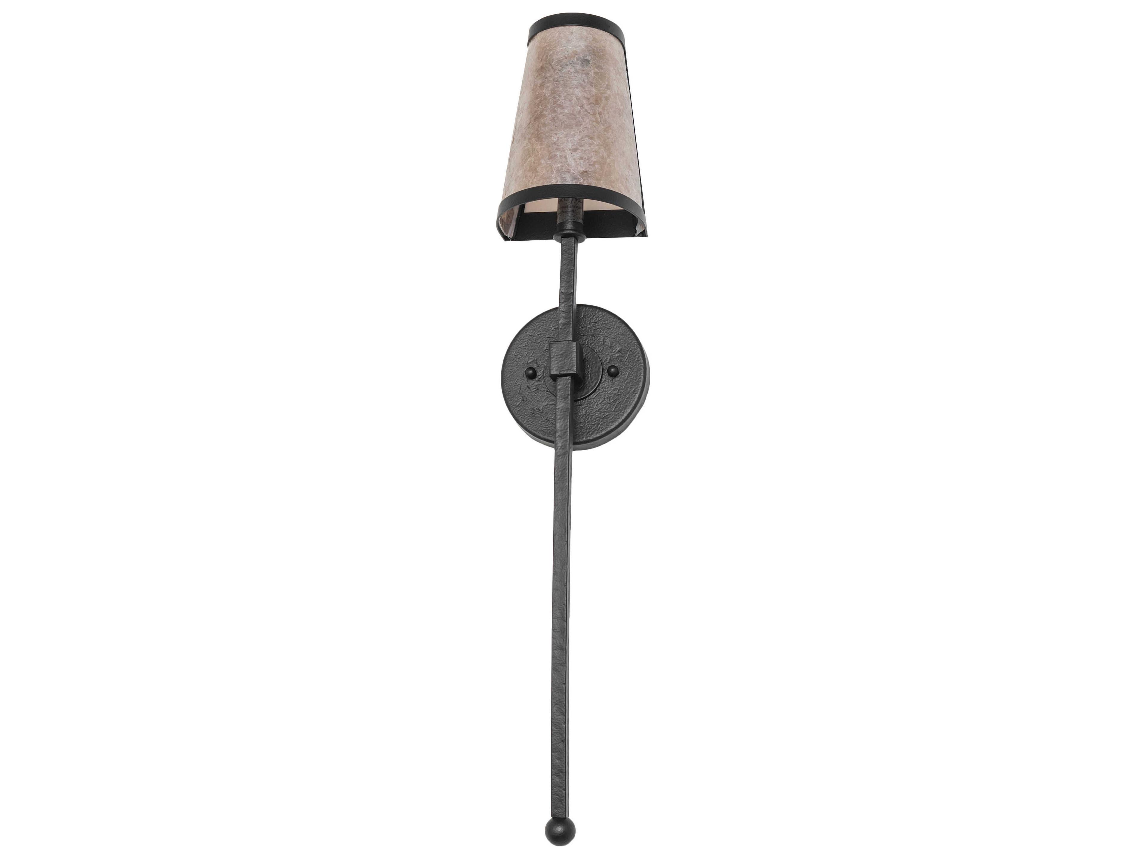 Meyda Verheven 1-Light Black Satin Wrought Iron Wall Sconce