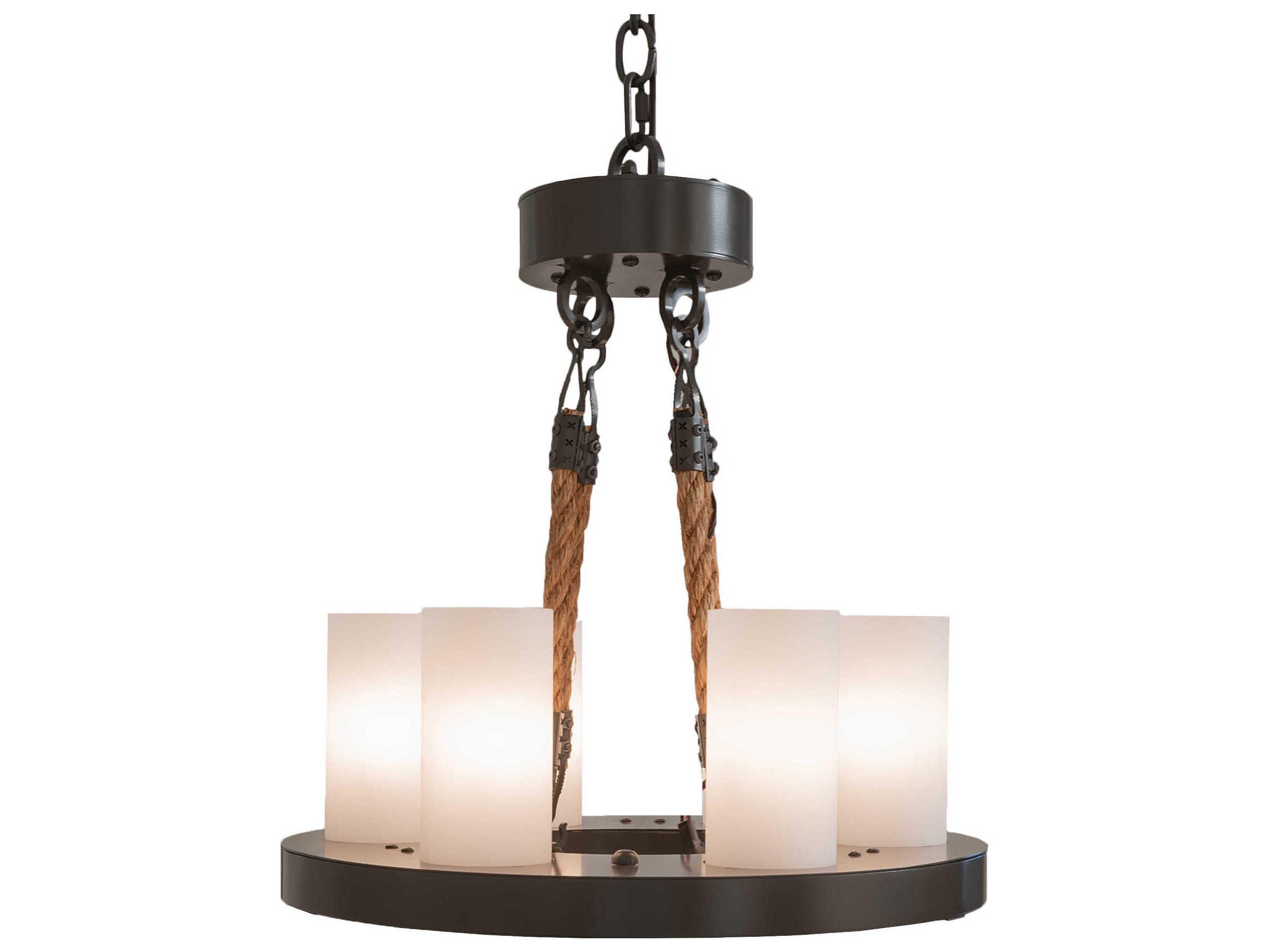 Meyda Loxley 6-Light Timeless Bronze Cylinder Chandelier