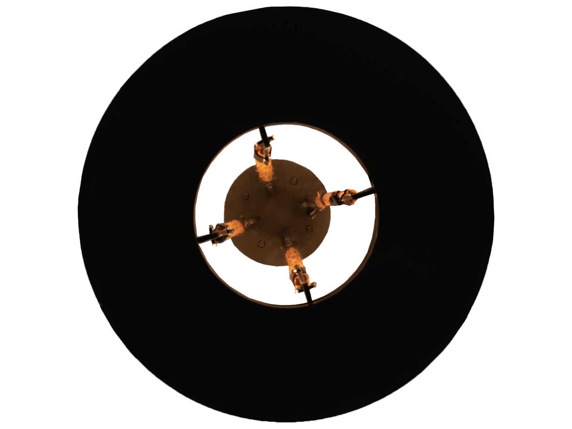 Meyda Loxley 6-Light Timeless Bronze Cylinder Chandelier