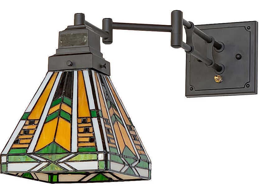 Meyda Abilene 1-Light Oil Rubbed Bronze Swing Wall Sconce