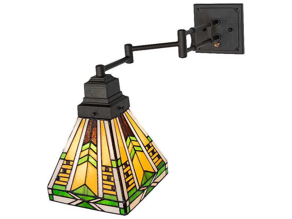 Meyda Abilene 1-Light Oil Rubbed Bronze Swing Wall Sconce