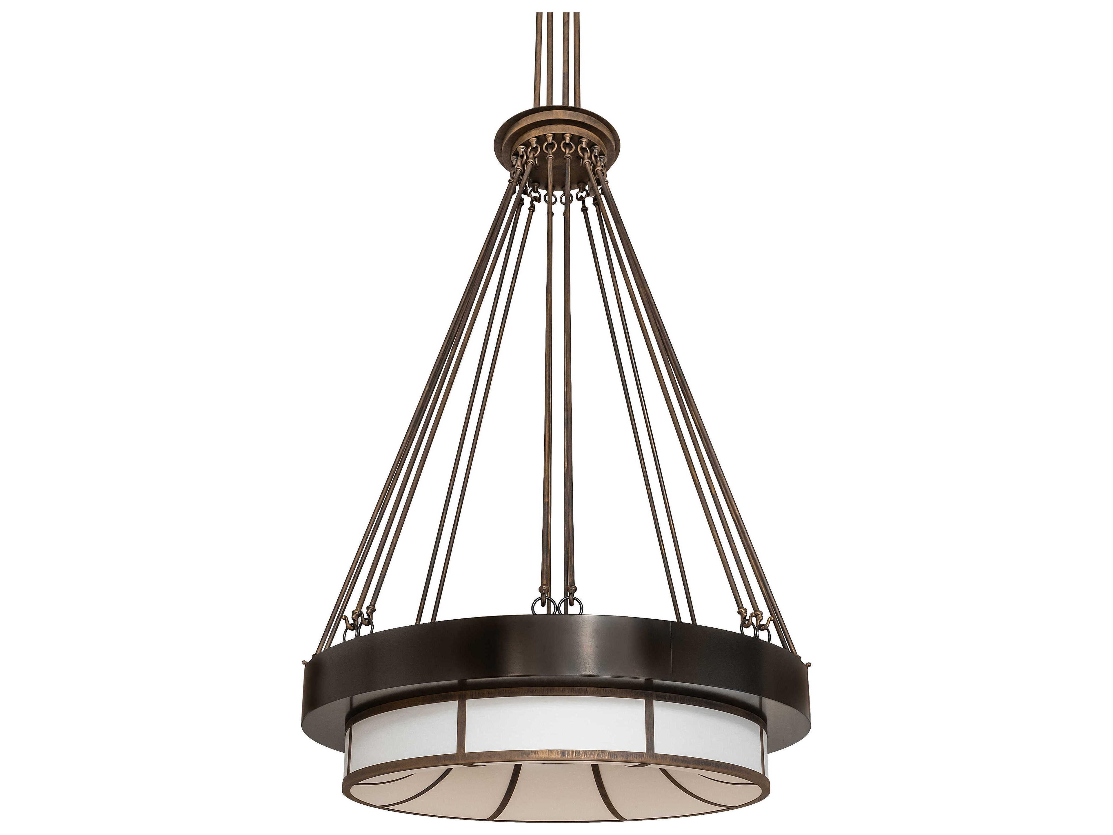 Meyda Cilindro 16-Light6-Light Cortez Gold Timeless Bronze Round Pendant