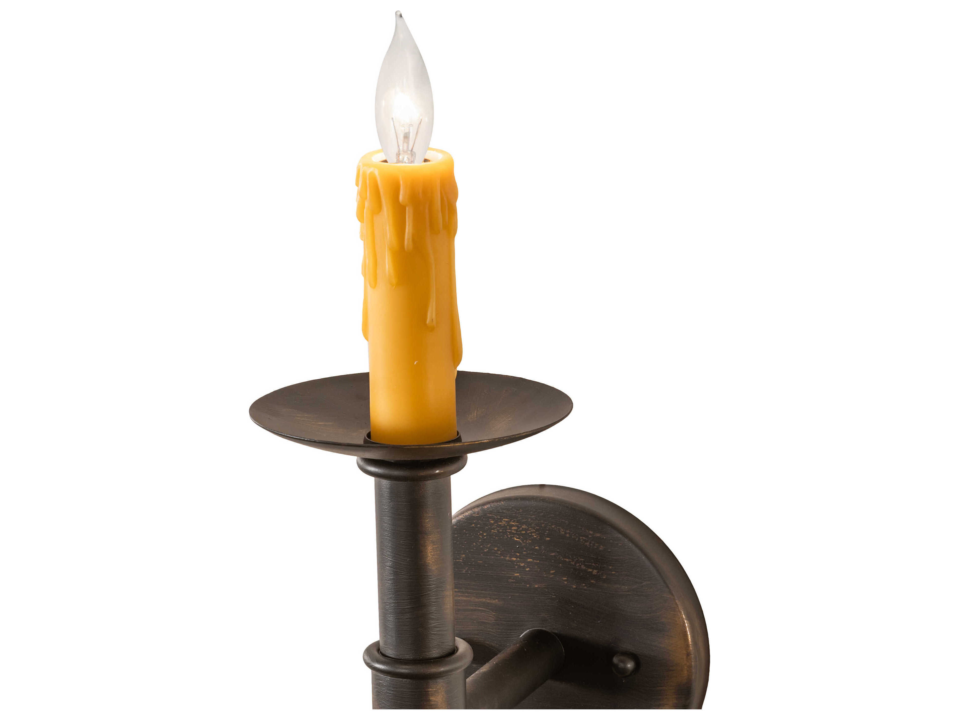 Meyda Amada 1-Light Antique Black Wall Sconce