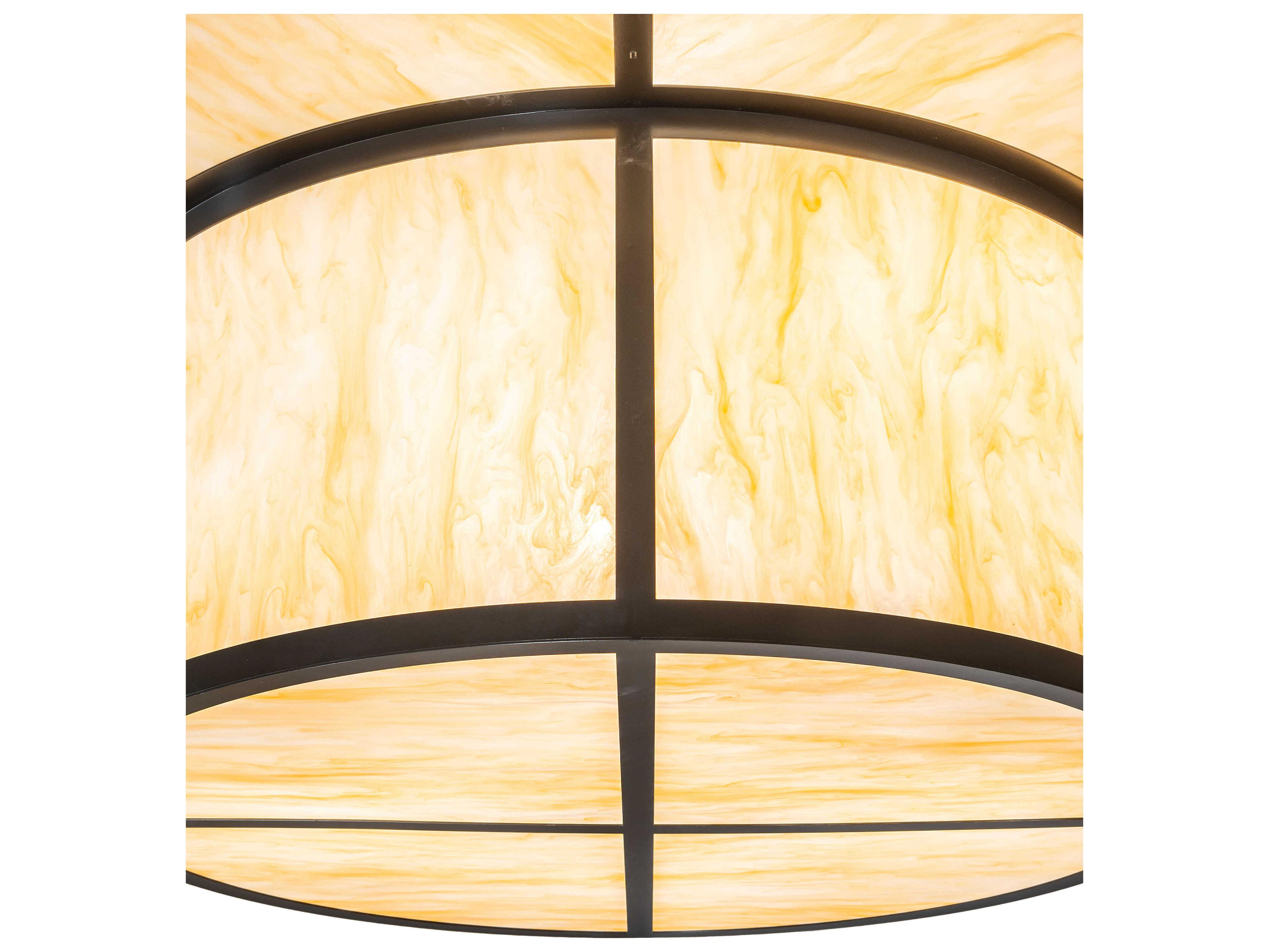 Meyda Jayne 8-Light Timeless Bronze Drum Pendant