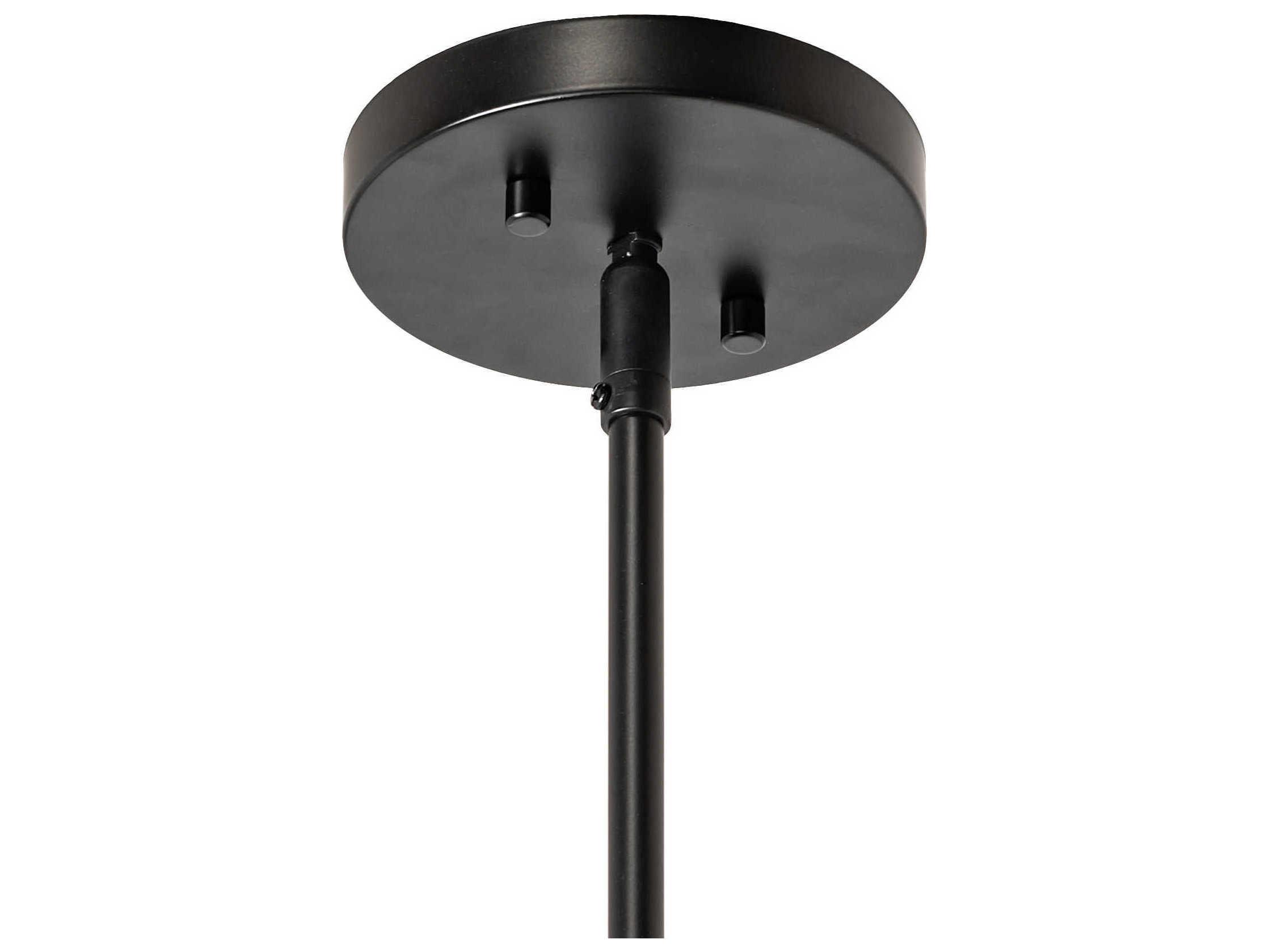 Meyda 1-Light Solar Black Glass Cylinder Mini Pendant