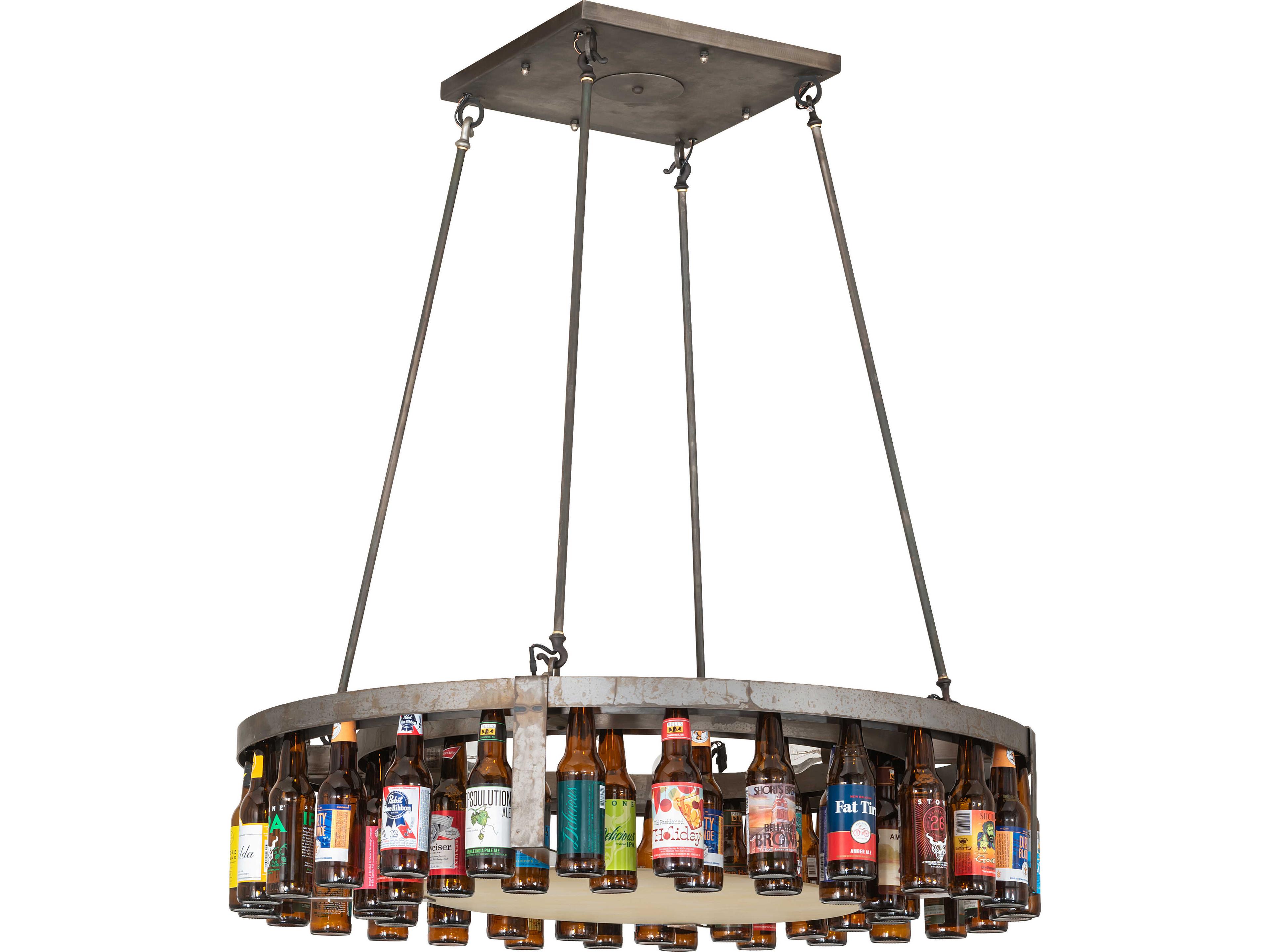 Meyda Beer Beer:30 4-Light Steel Pendant