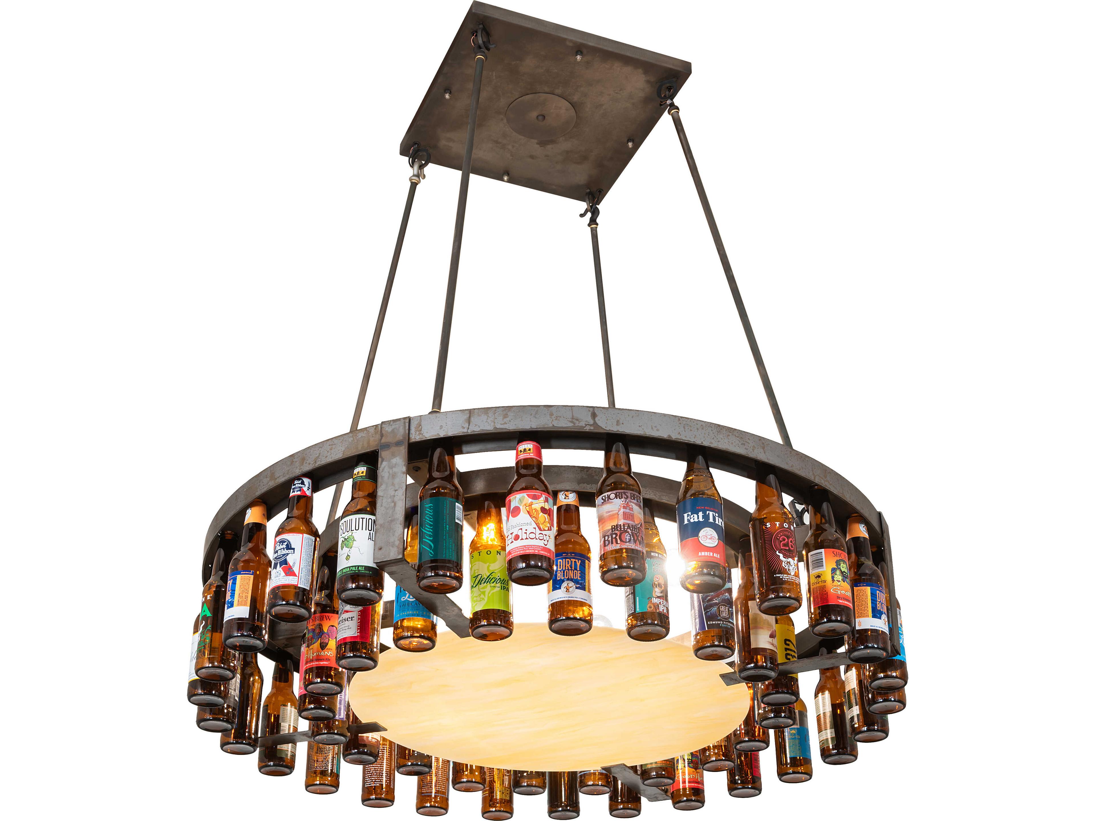 Meyda Beer Beer:30 4-Light Steel Pendant