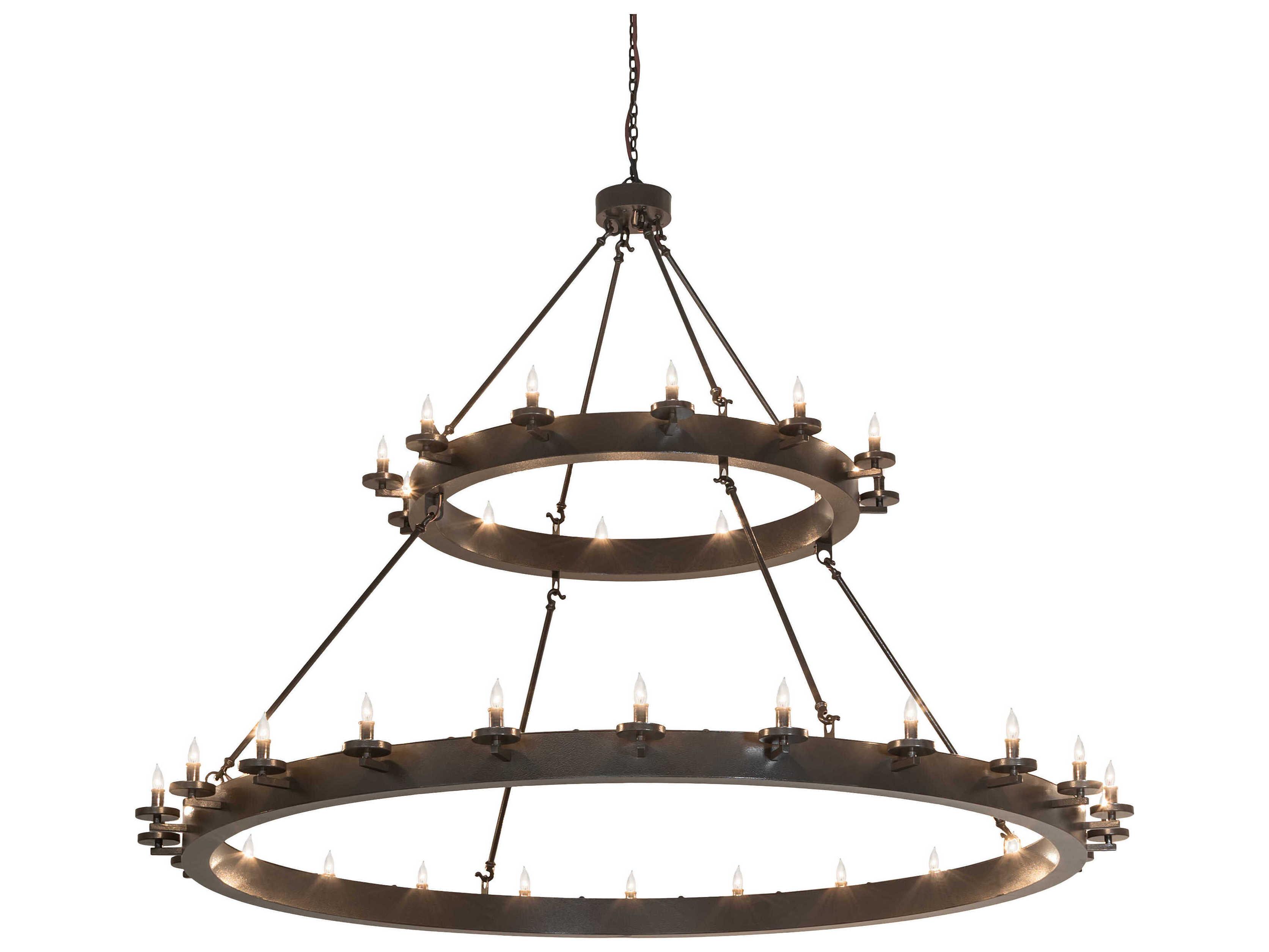 Meyda Loxley 36-Light Timeless Bronze Chandelier