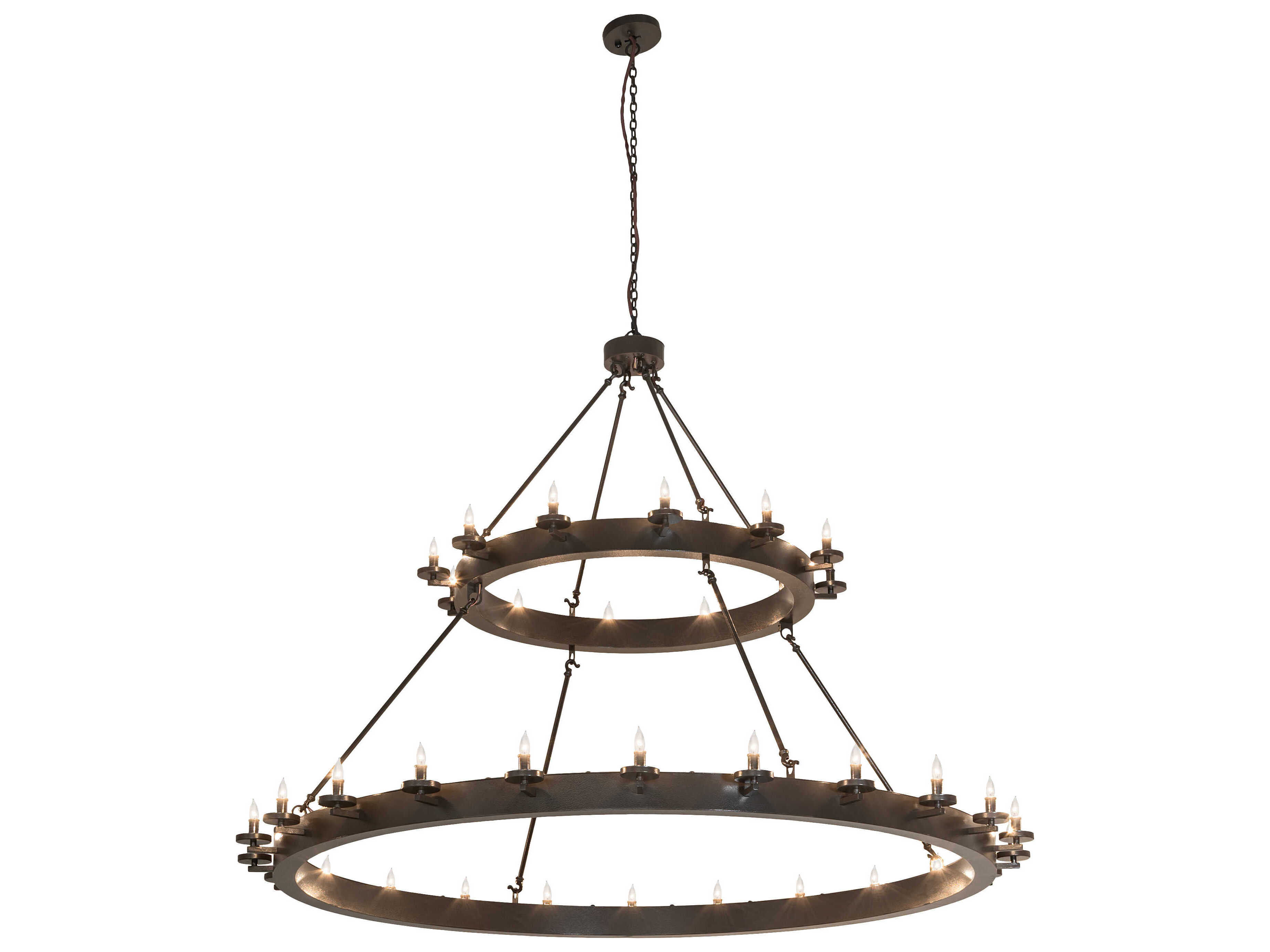 Meyda Loxley 36-Light Timeless Bronze Chandelier