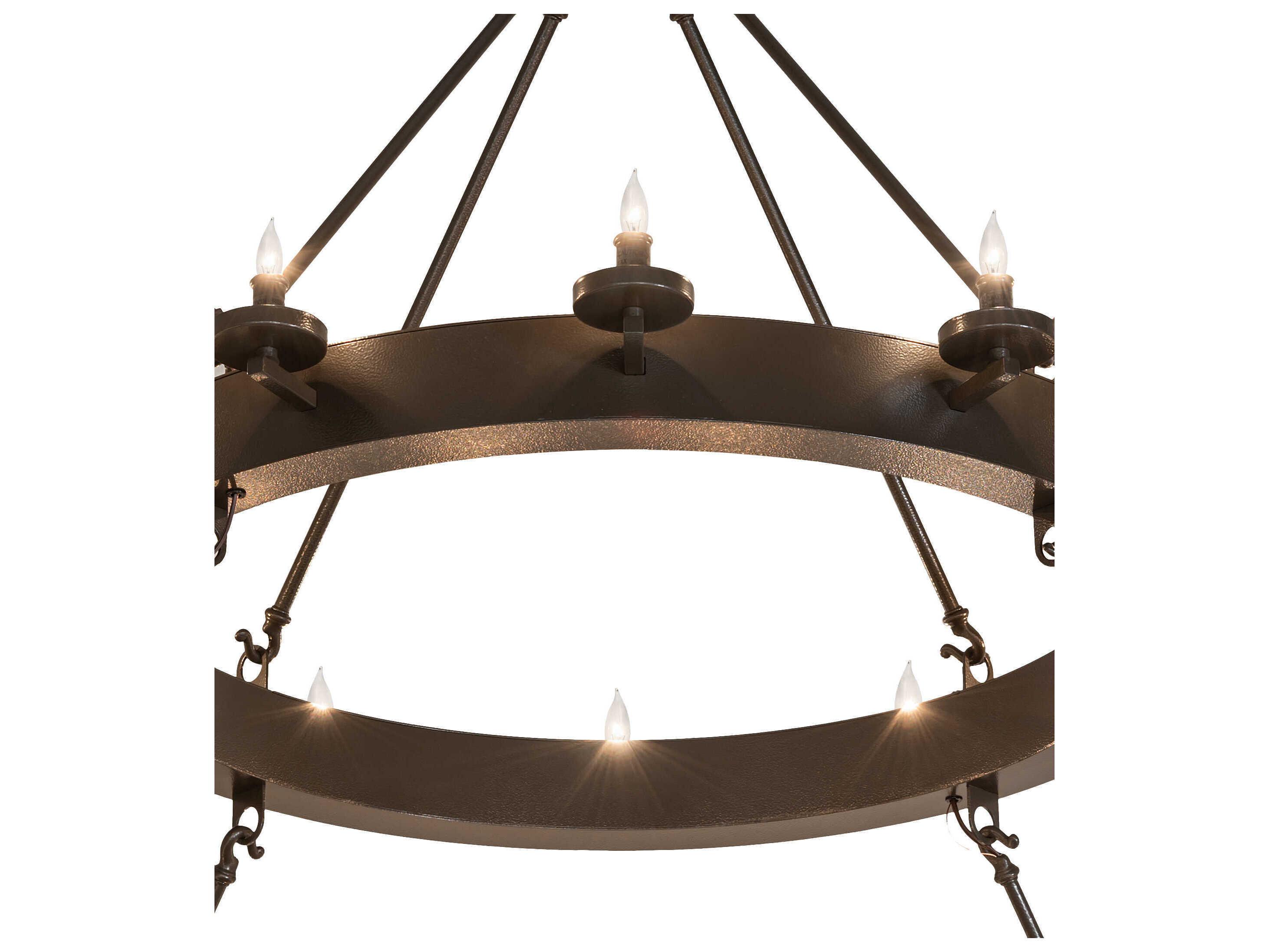 Meyda Loxley 36-Light Timeless Bronze Chandelier