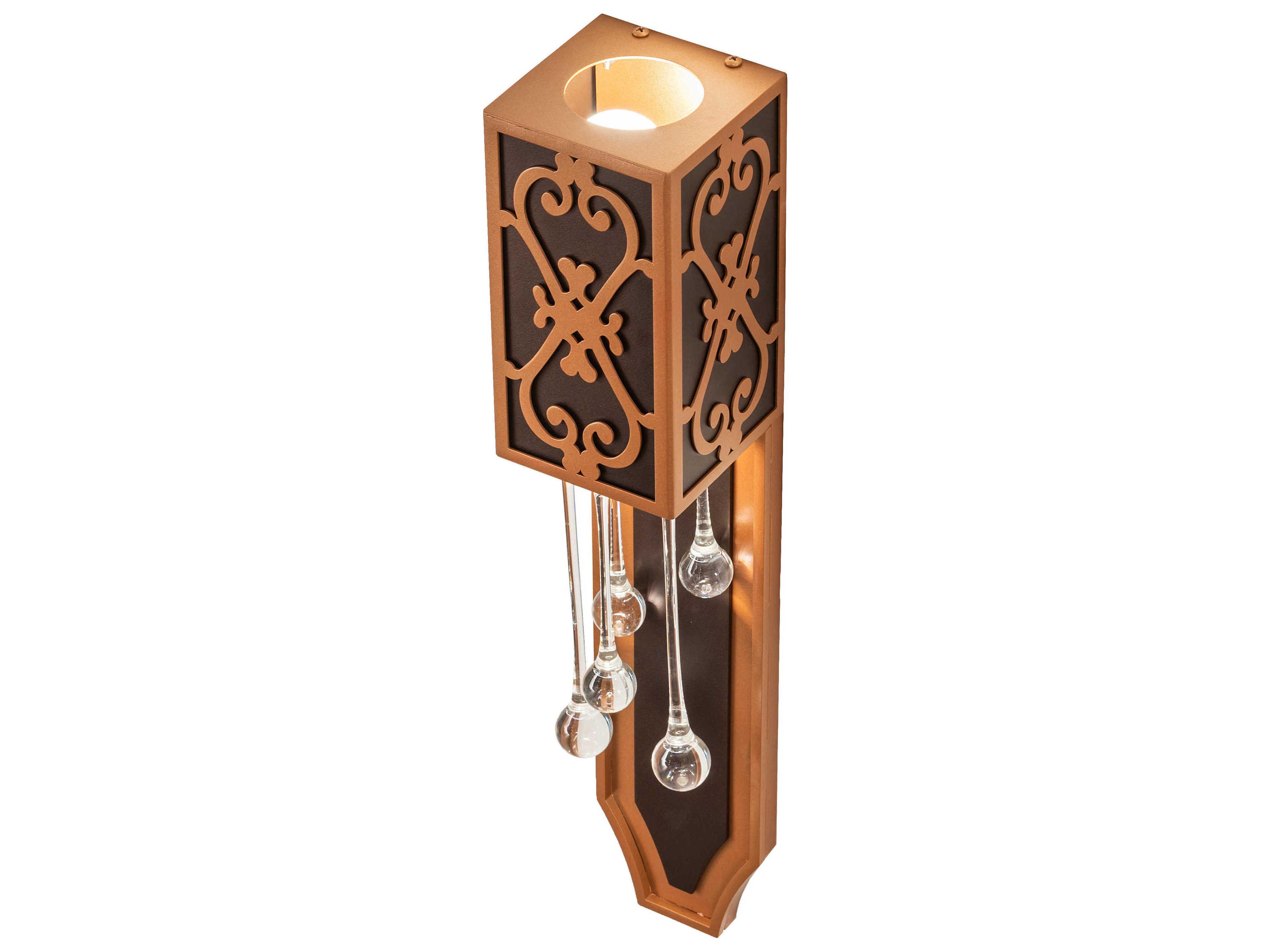Meyda Axiom 2-Light Mahogany Bronze Metallic Wall Sconce