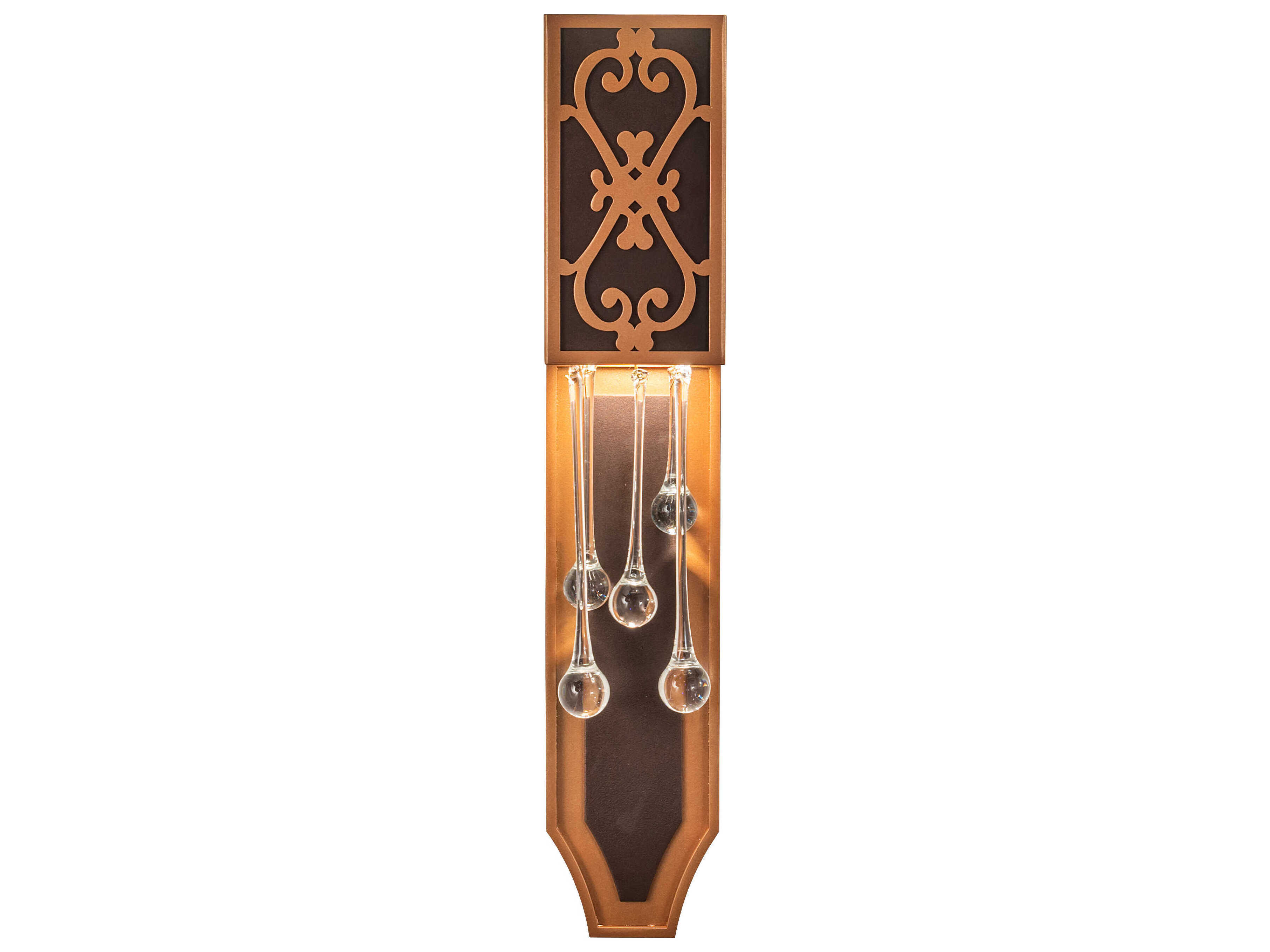Meyda Axiom 2-Light Mahogany Bronze Metallic Wall Sconce