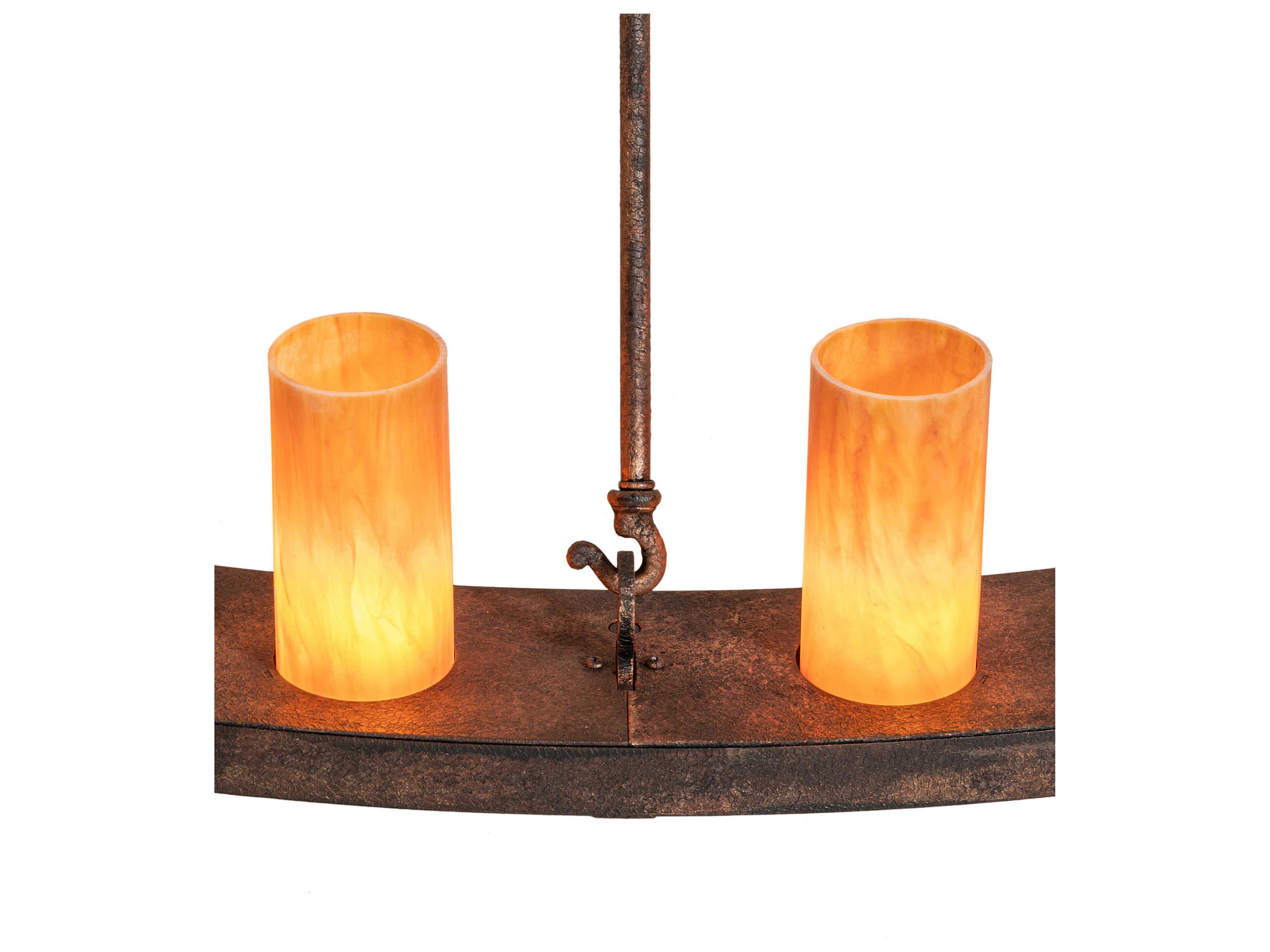 Meyda Loxley 36-Light Baroque Bronze Glass Cylinder Tiered Chandelier