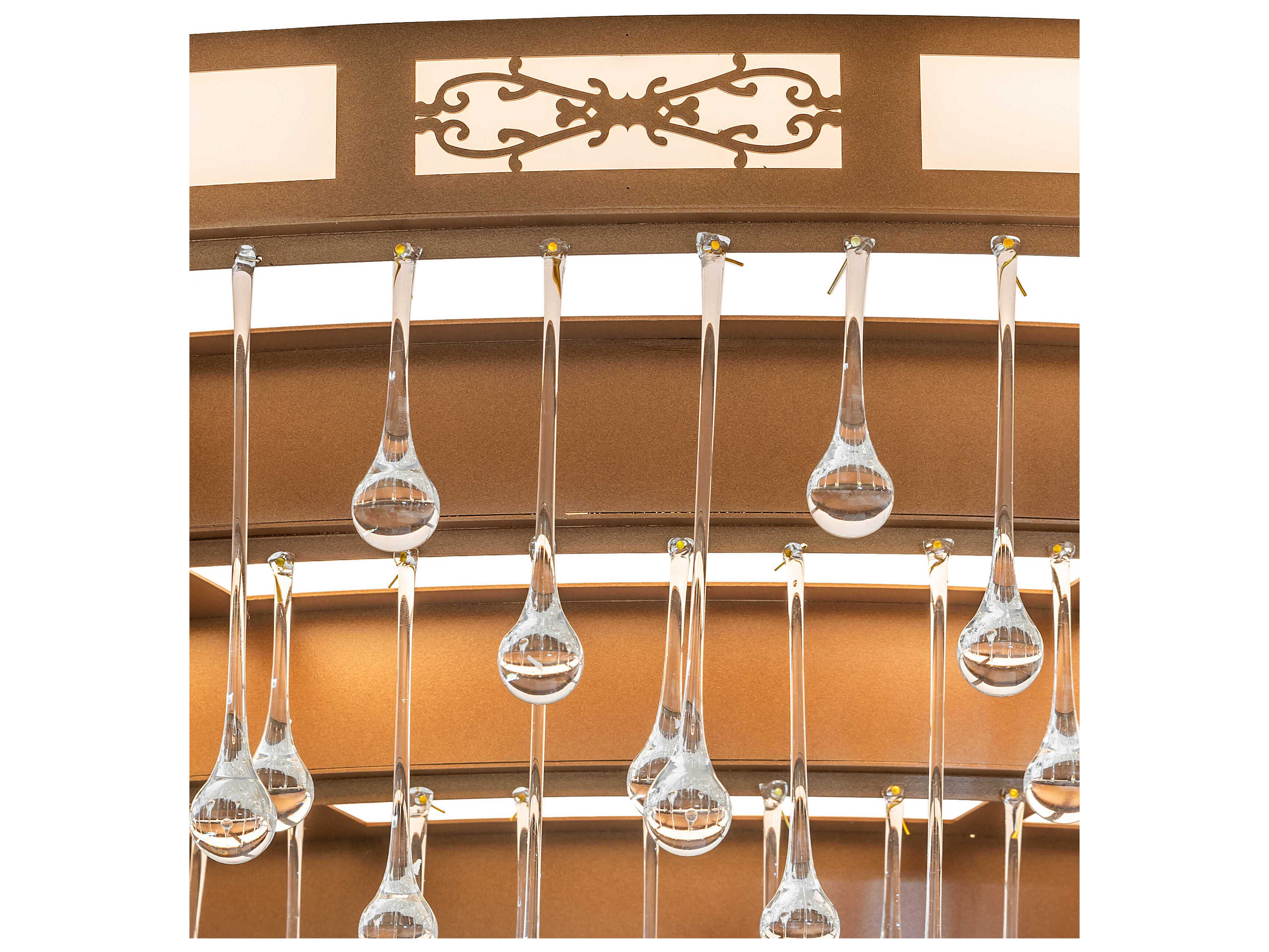 Meyda Axiom 36-Light Bronze Metallic Chandelier