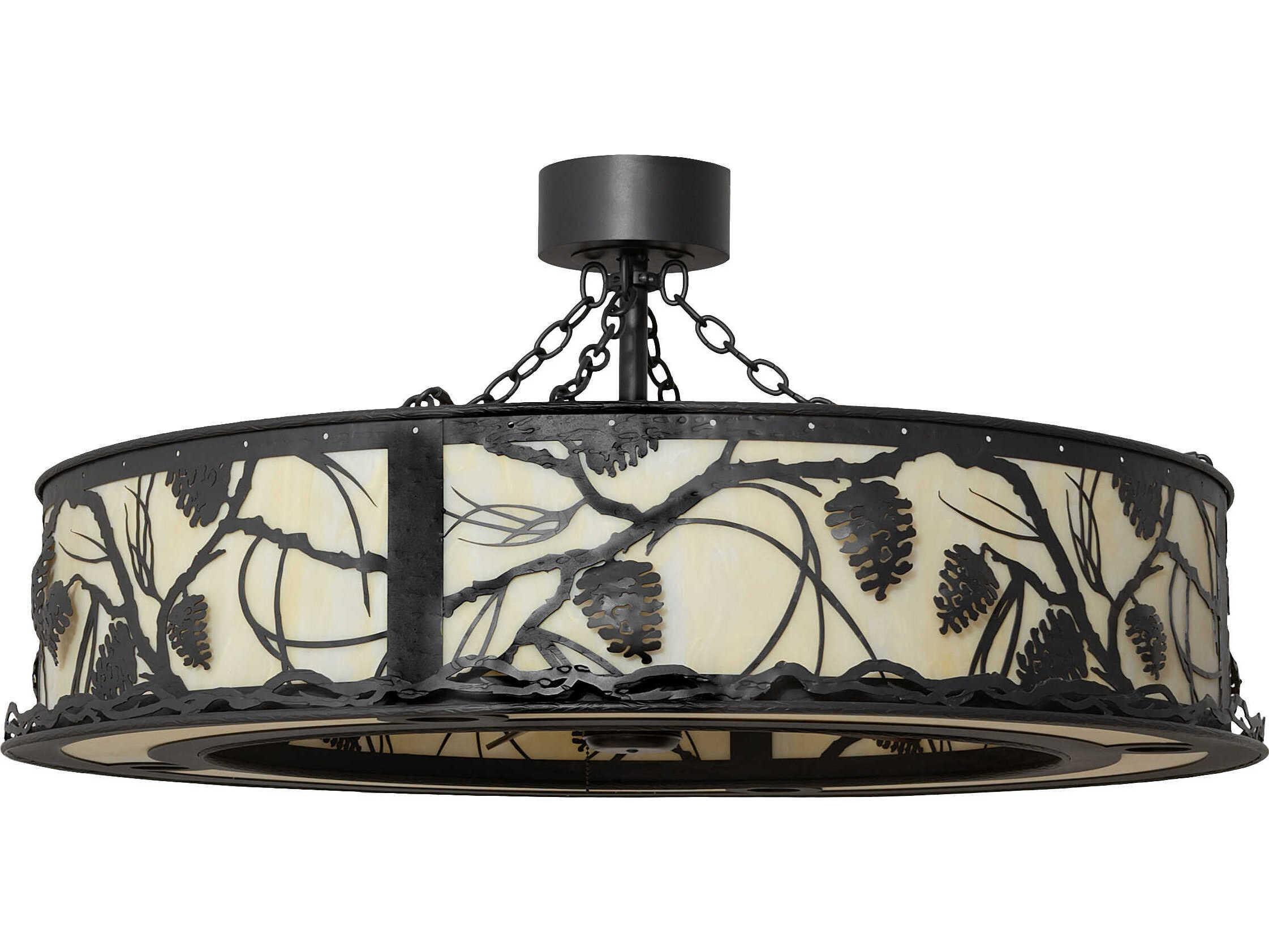 Meyda Whispering Pines 12 - Light 45" Ceiling Fan