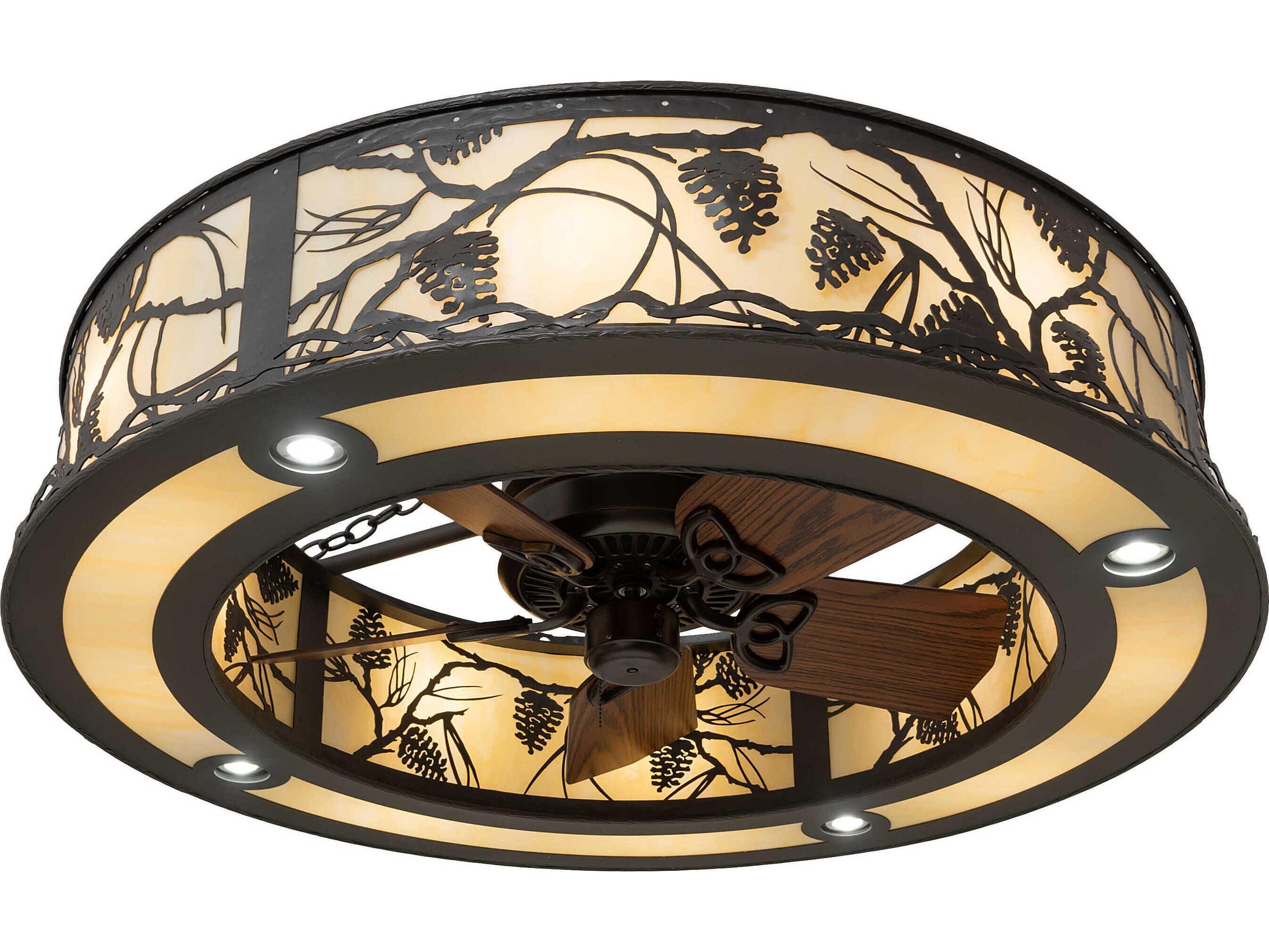 Meyda Whispering Pines 12 - Light 45" Ceiling Fan